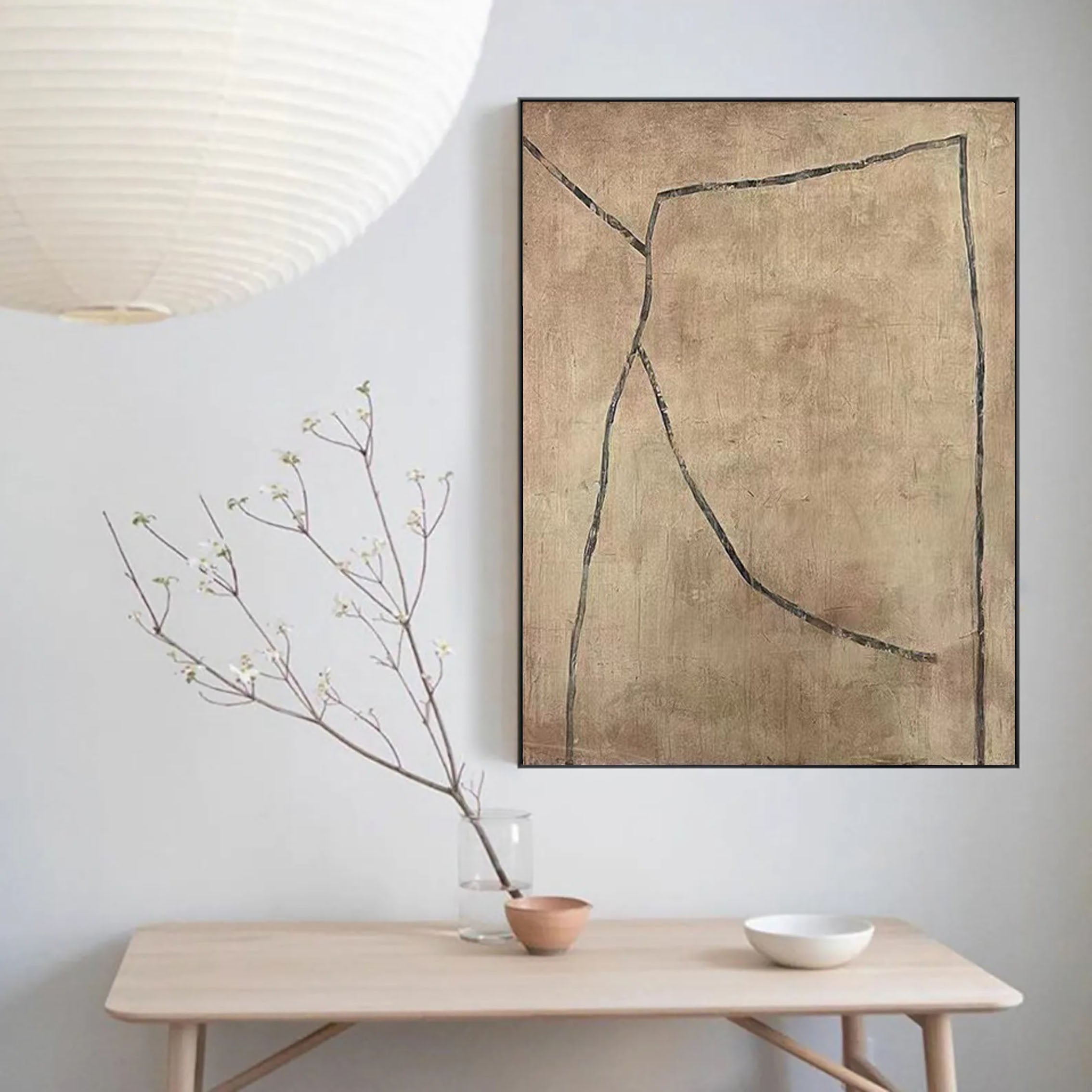 Modern Abstract Large Tonal Art #LLA 018