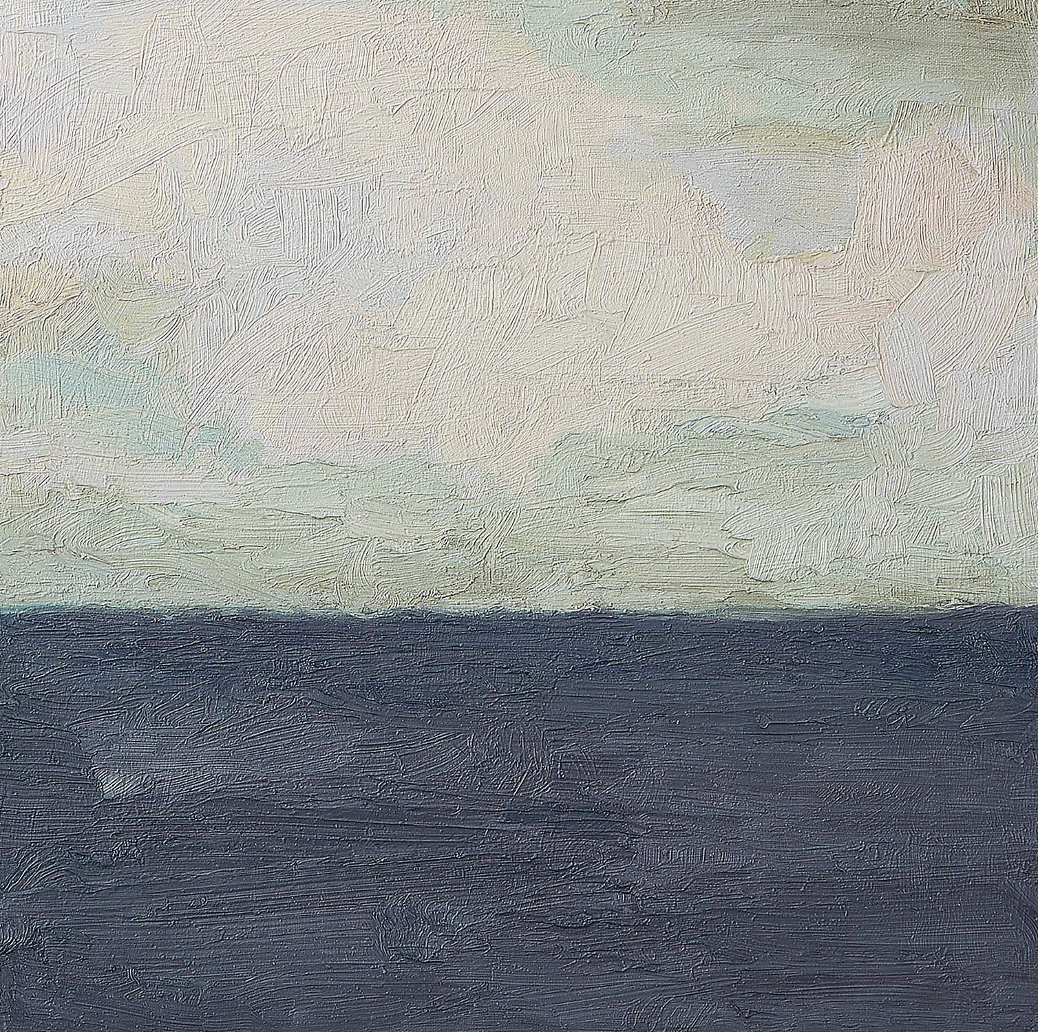 Minimalist Impasto Abstract Wall Art, Horizontal Color Fields #BGA 071