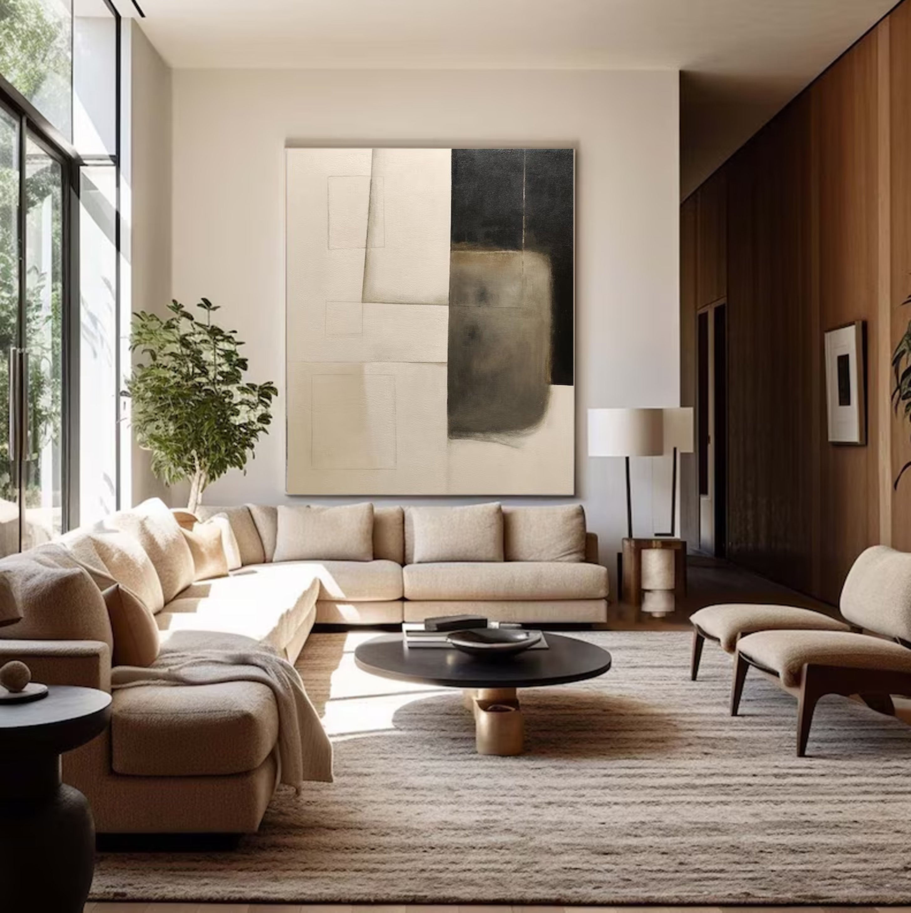 Imperfect Forms: Wabi-Sabi Inspired Abstract, Textured Art #BGA 112