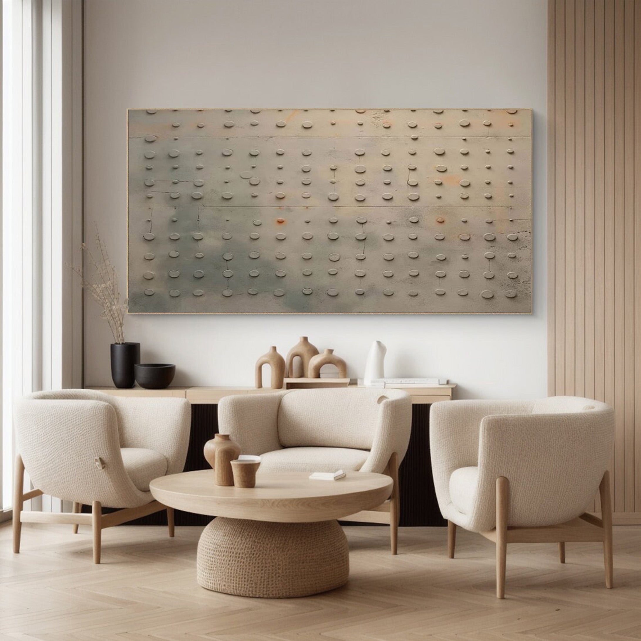 Abstract Textured Painting, Subtle Industrial Detail #BGA 150