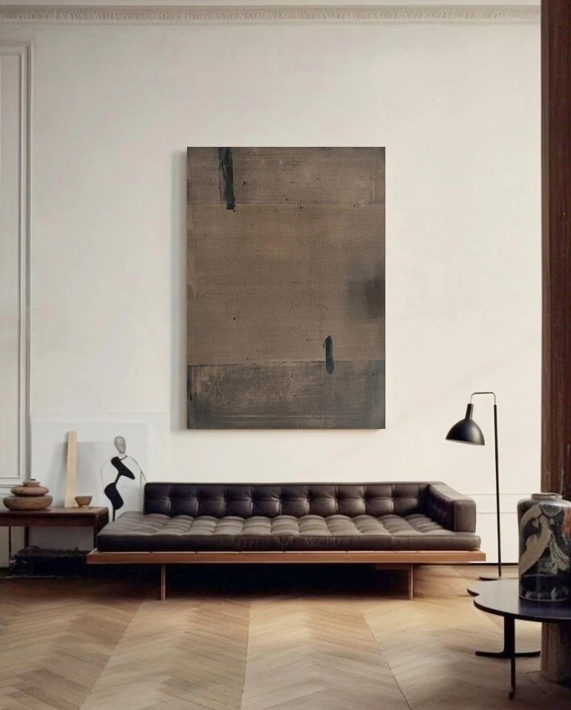 Modern Brown Abstract, Wabi-Sabi Inspired Wall Decor #BGA 105