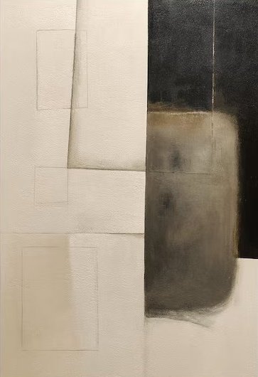 Imperfect Forms: Wabi-Sabi Inspired Abstract, Textured Art #BGA 112