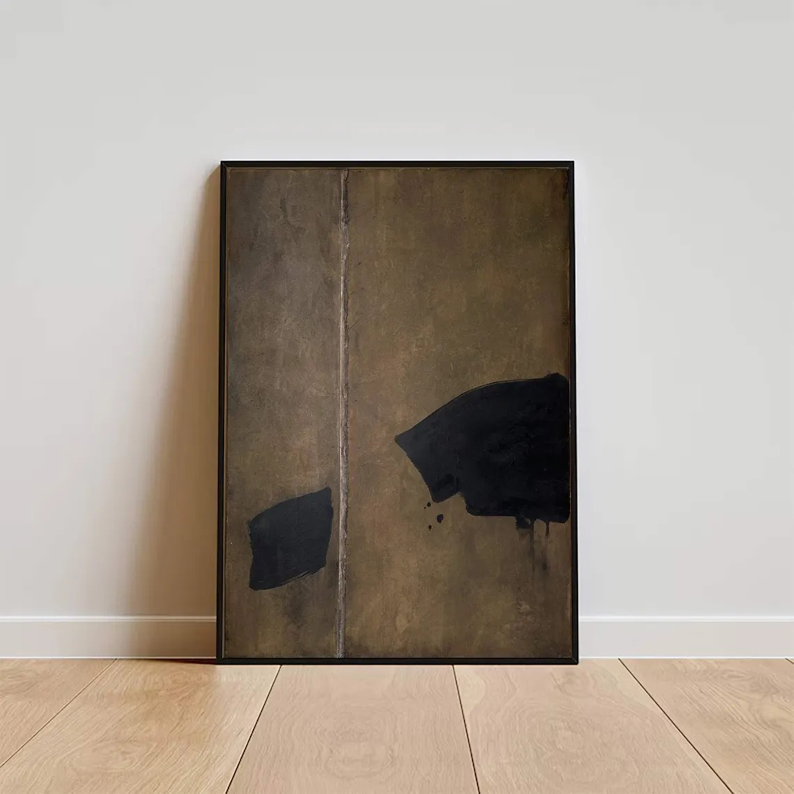 Contemporary Brown and Black Wall Art #WSA 007