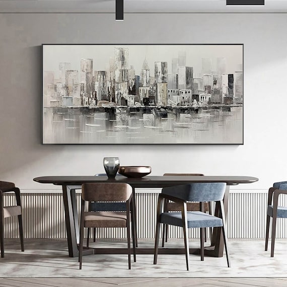 Black & White Abstract Painting #BWA 001