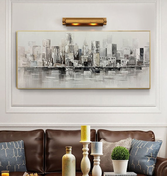 Black & White Abstract Painting #BWA 001