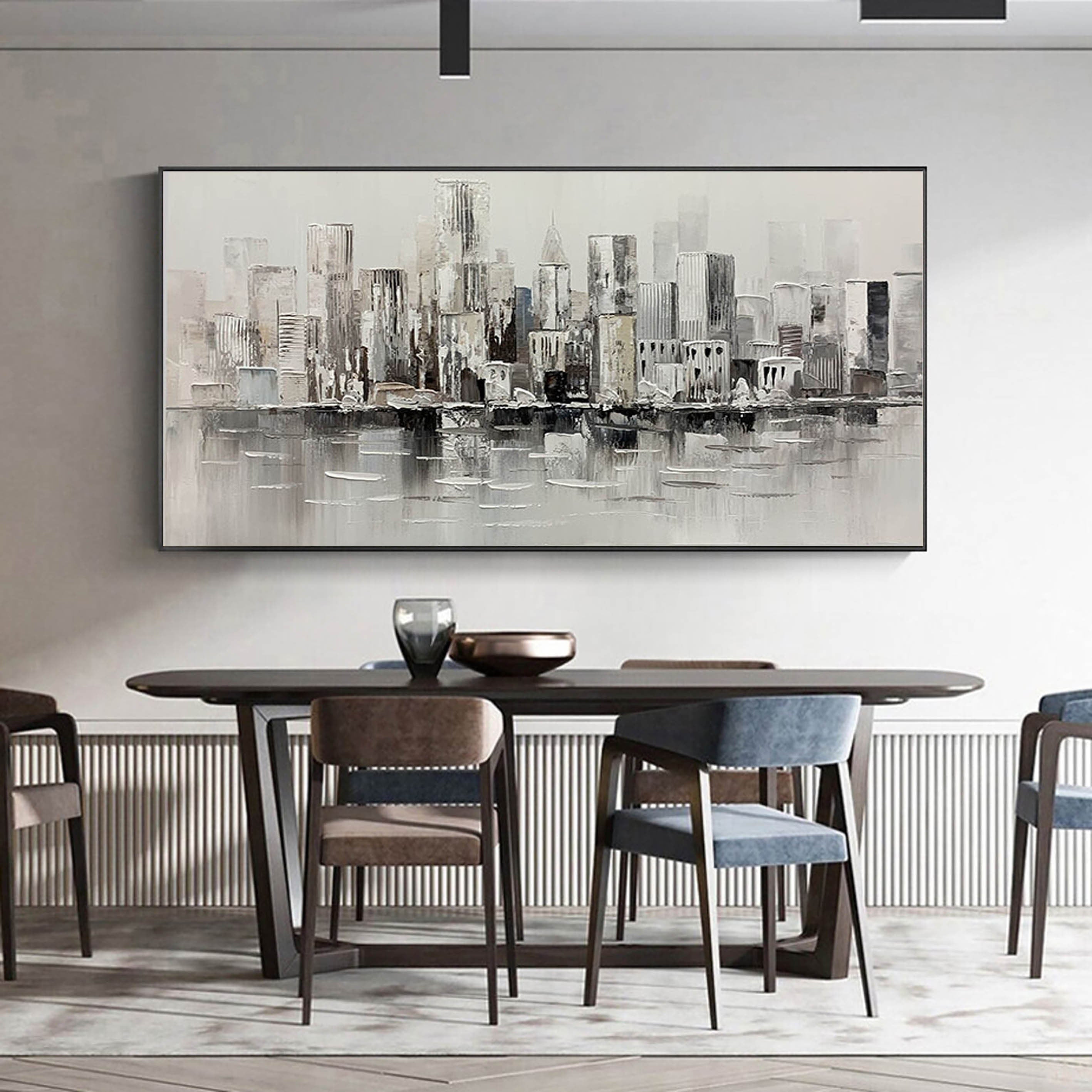 Black & White Abstract Painting #BWA 001