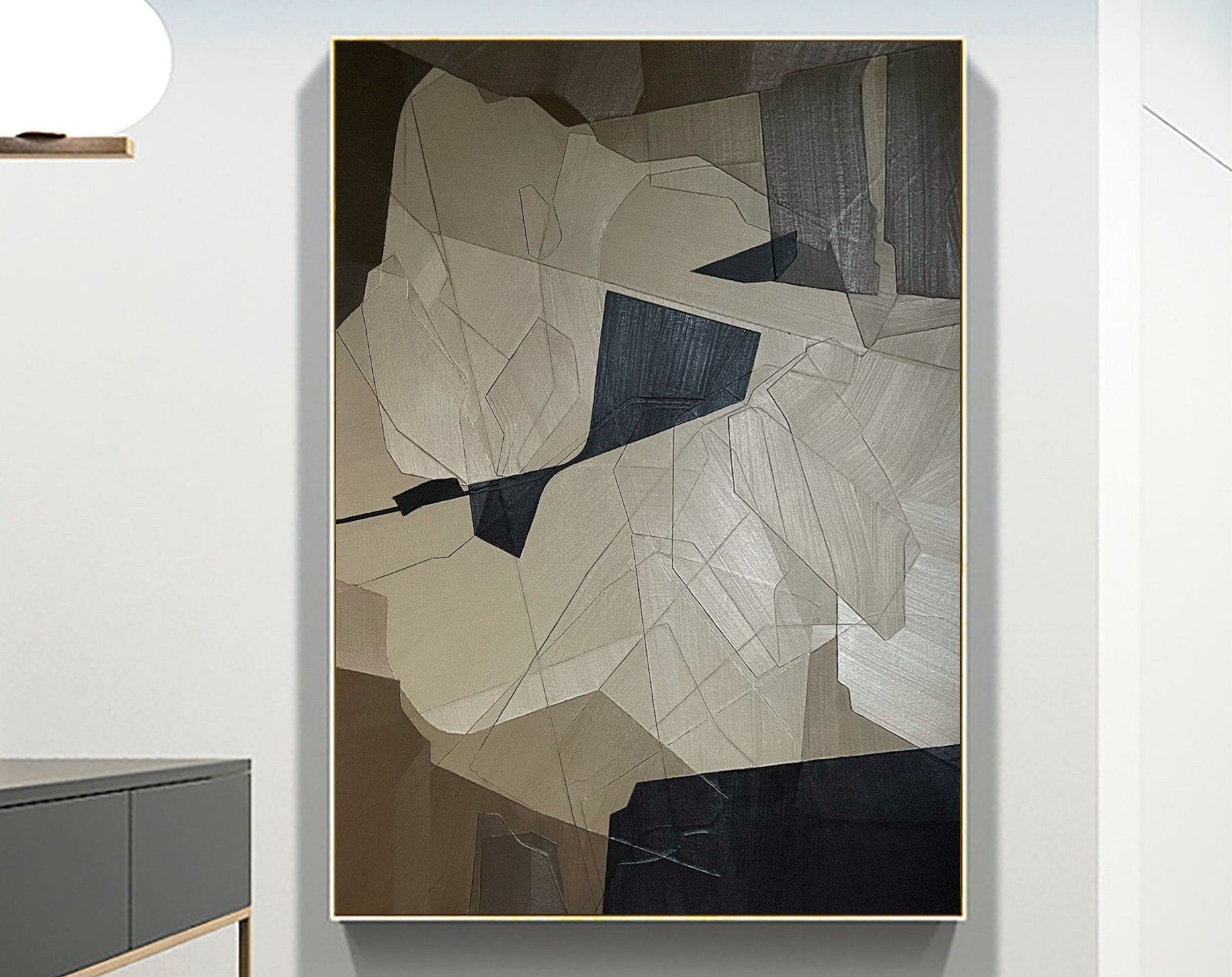 Grey Minimalist Painting #CXA 002