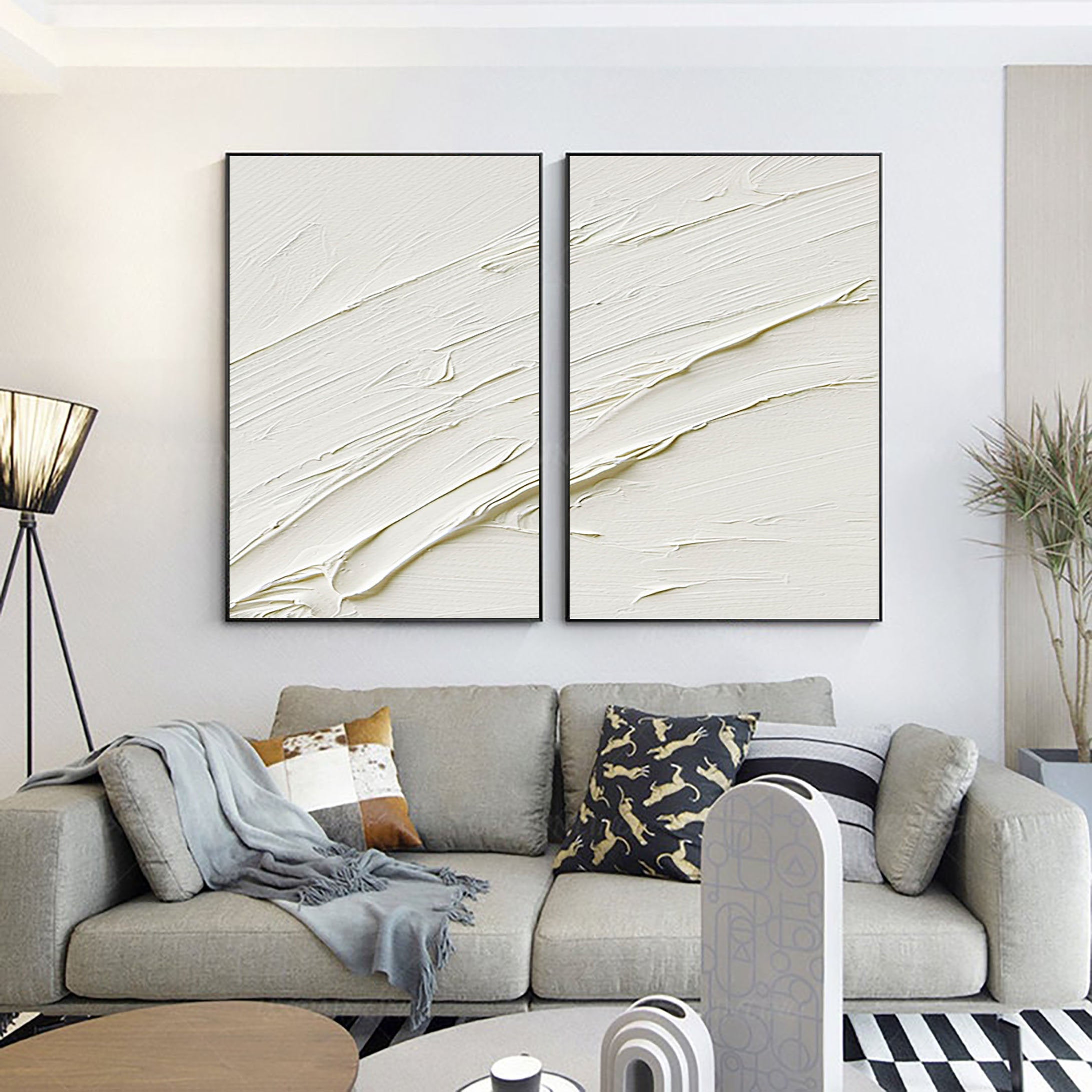Abstract Tranquility Painting SET OF 2 #LL 001
