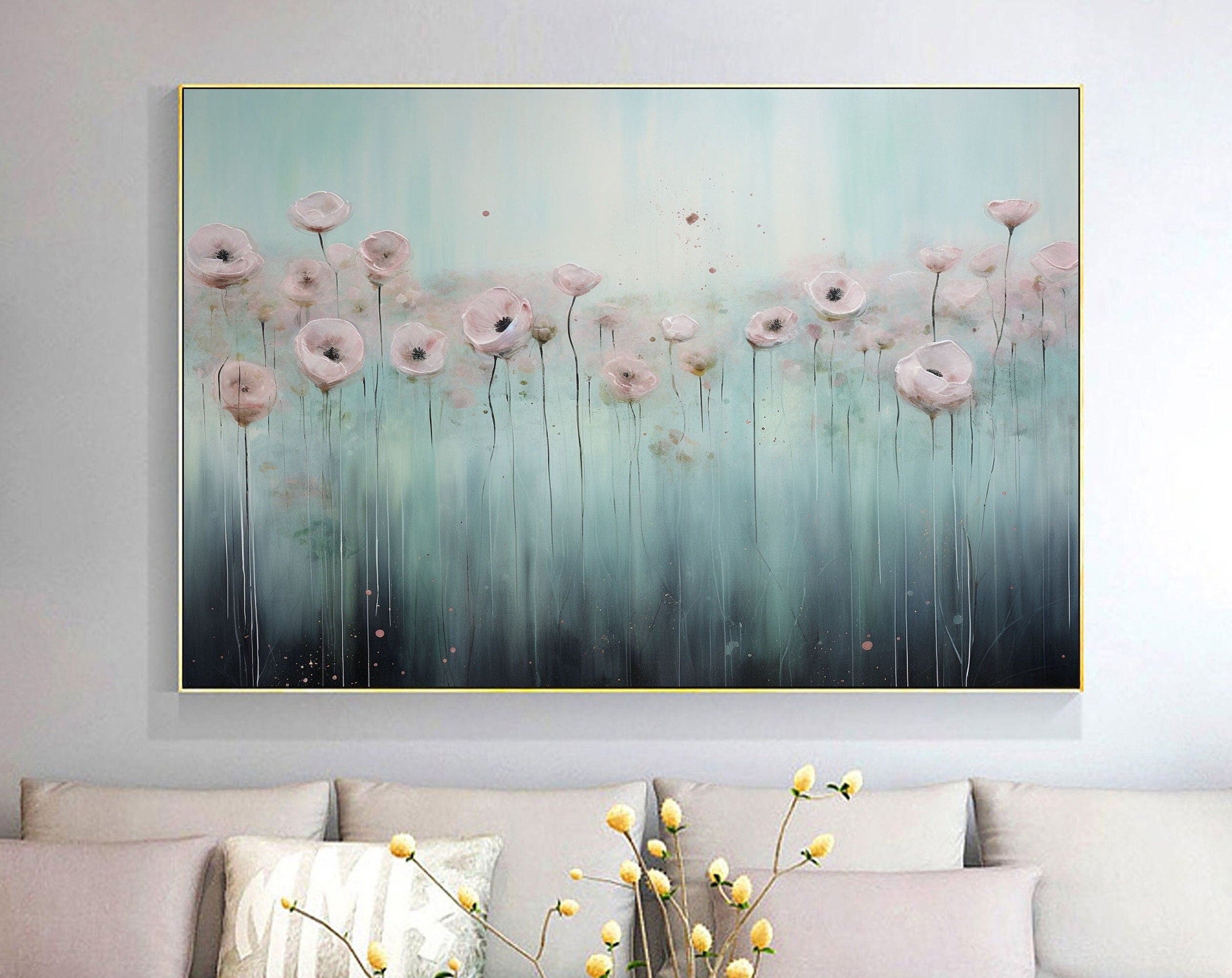 Blue & Green Abstract Painting #CXA 005