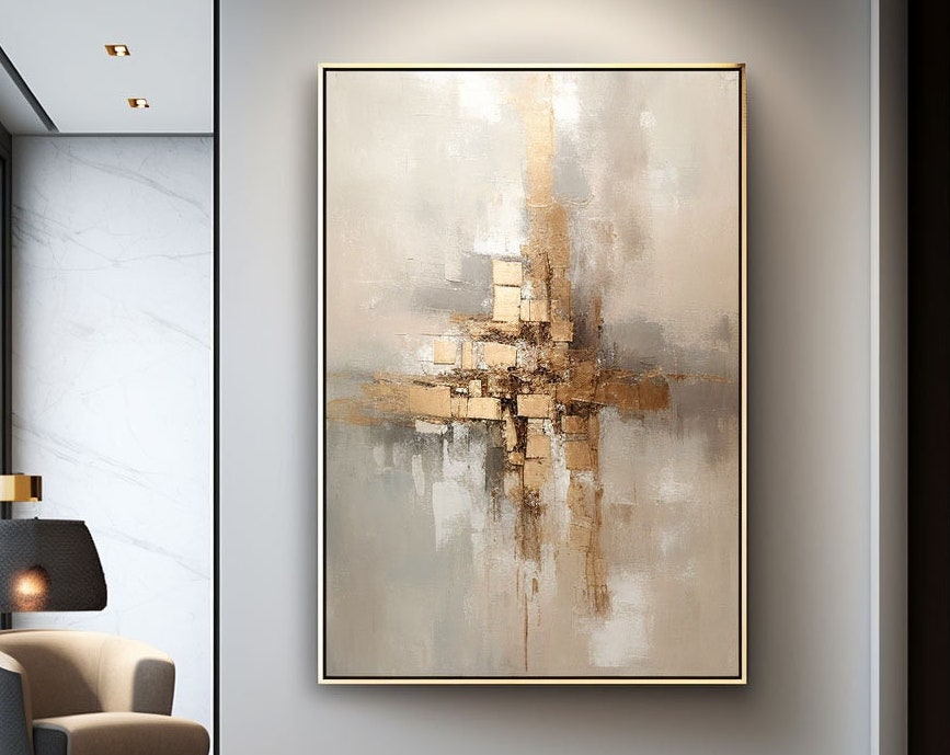 Grey Minimalist Painting #CXA 005