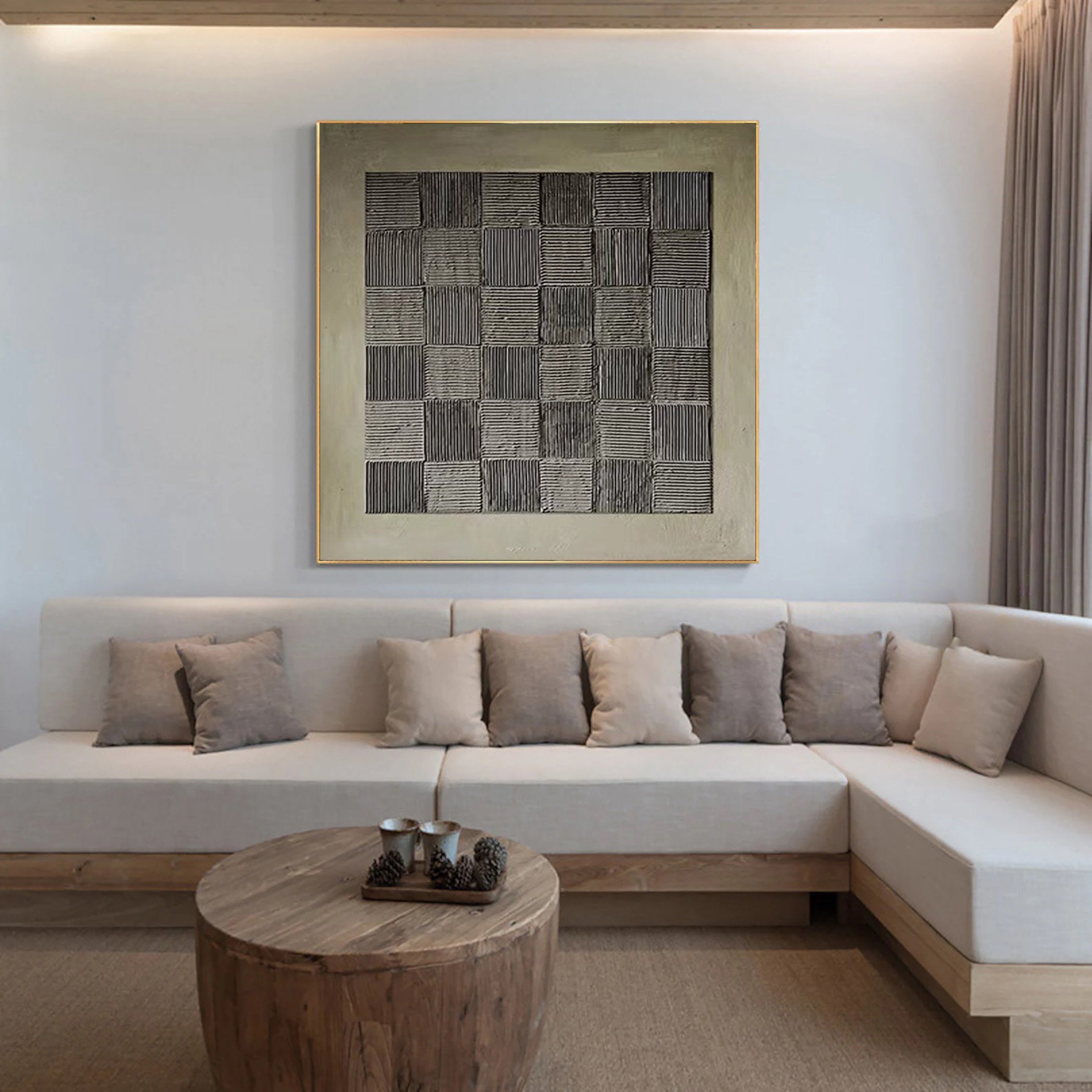 Blue & Green Abstract Painting #LL 011