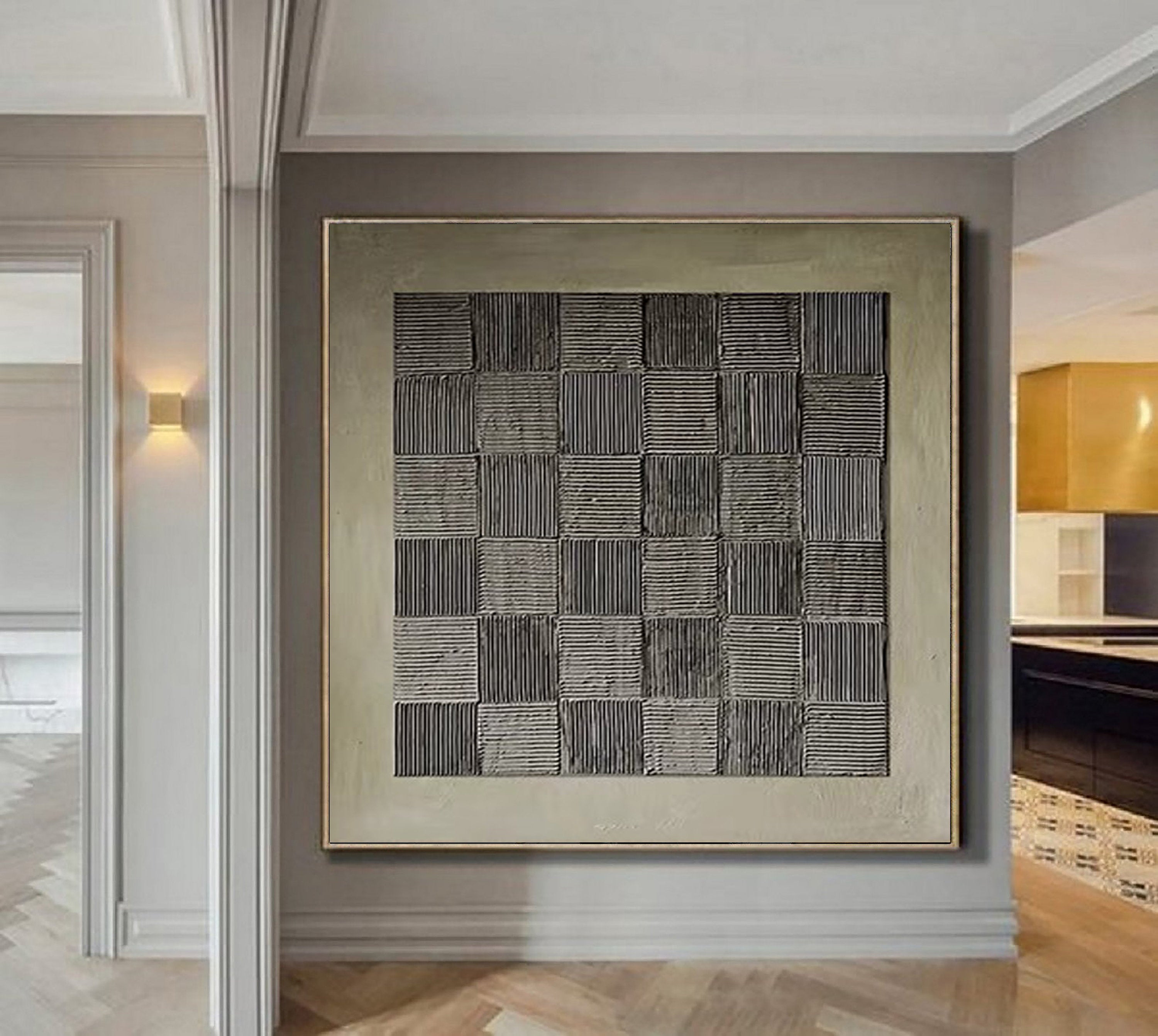 Blue & Green Abstract Painting #LL 011