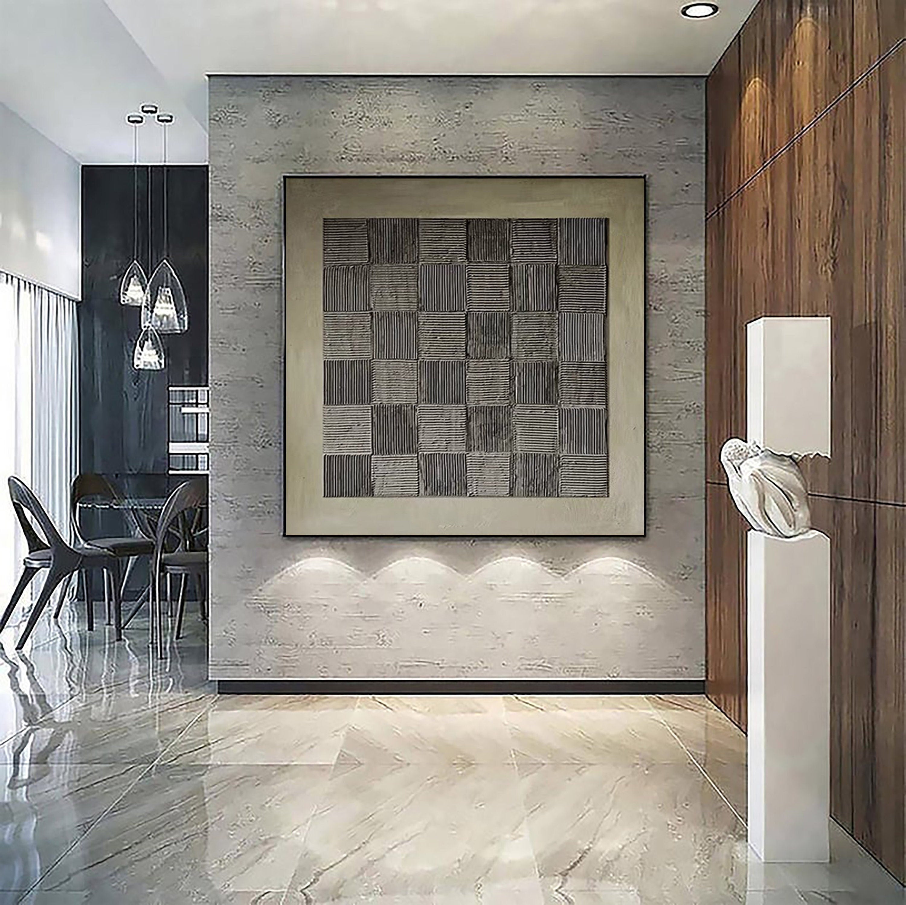 Blue & Green Abstract Painting #LL 011