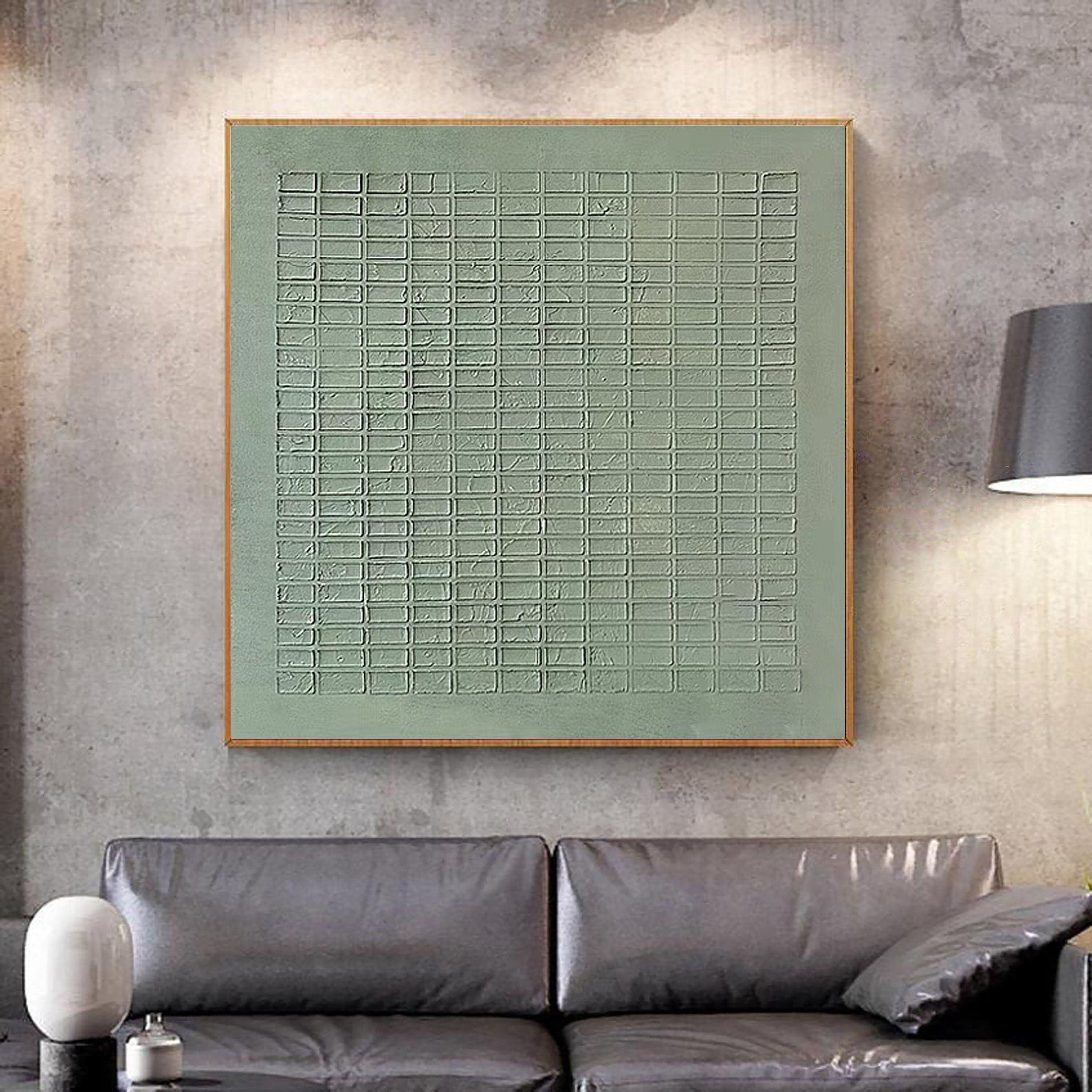 Blue & Green Abstract Painting #LL 009