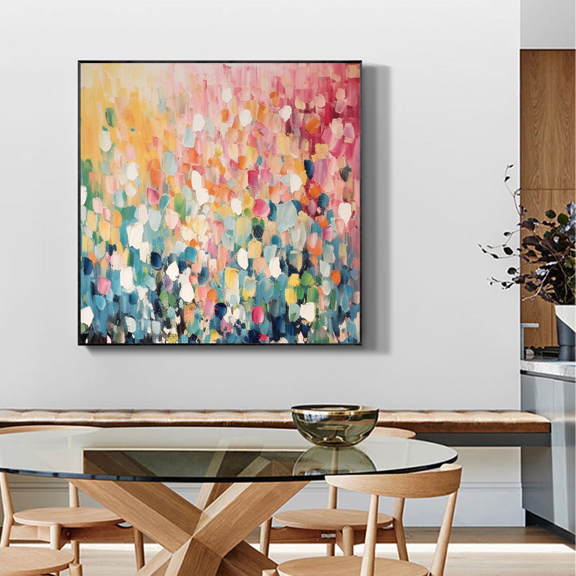 Colorful Abstract Canvas Painting for Modern Home Decor #CAP 001