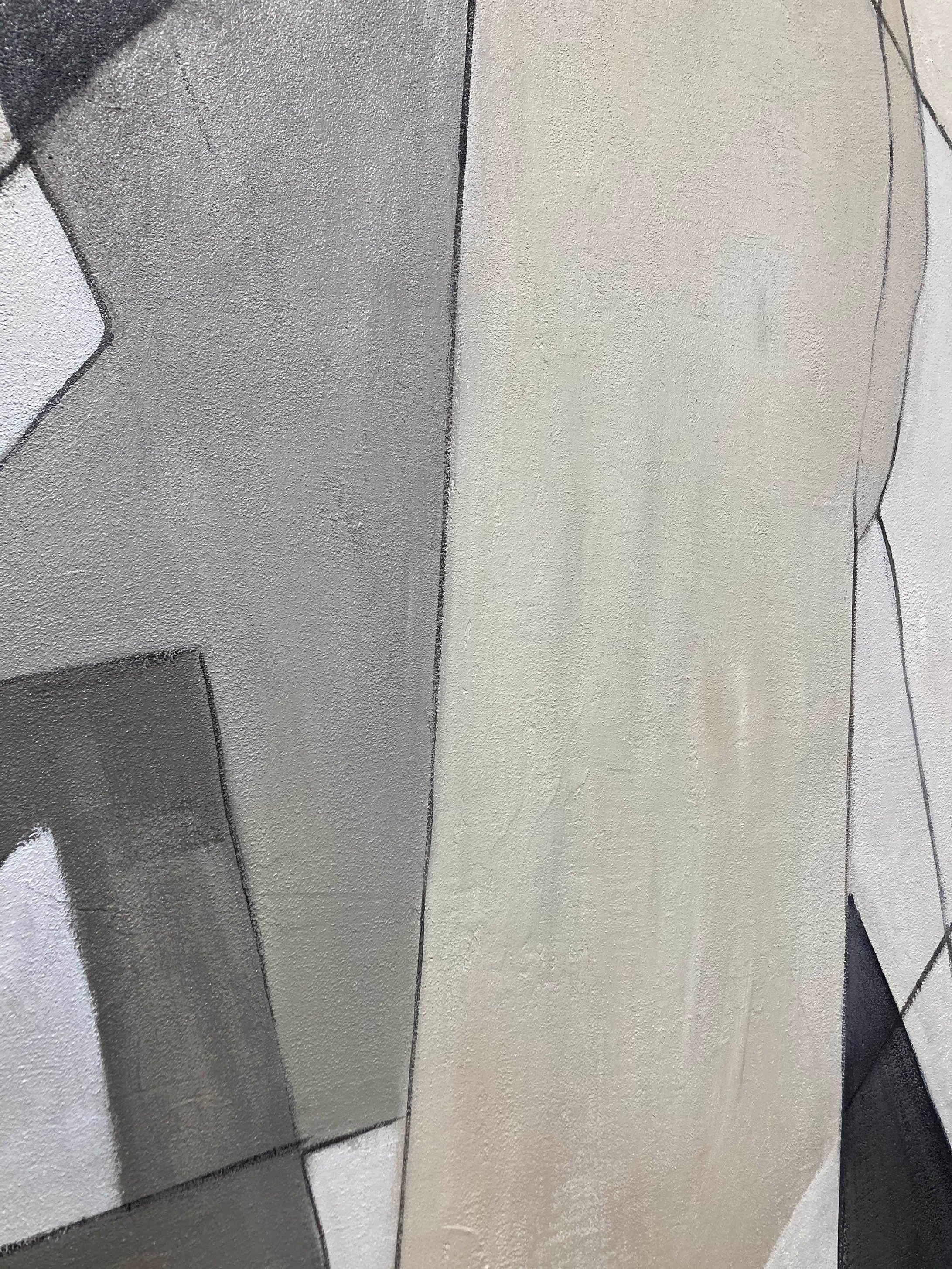 Beige & Brown Abstract Painting #LL 026