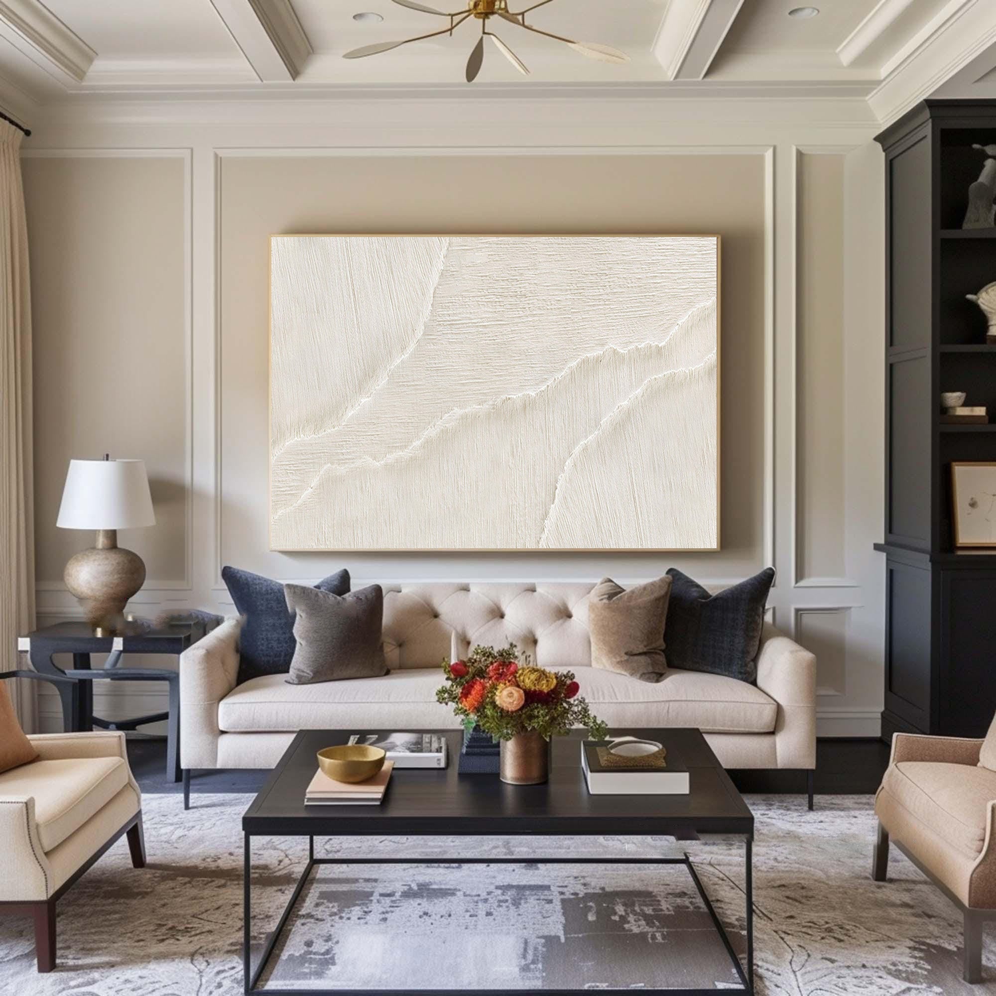 Modern Sand Dune Impasto Art | Aesthetic Home Decor #WG 067