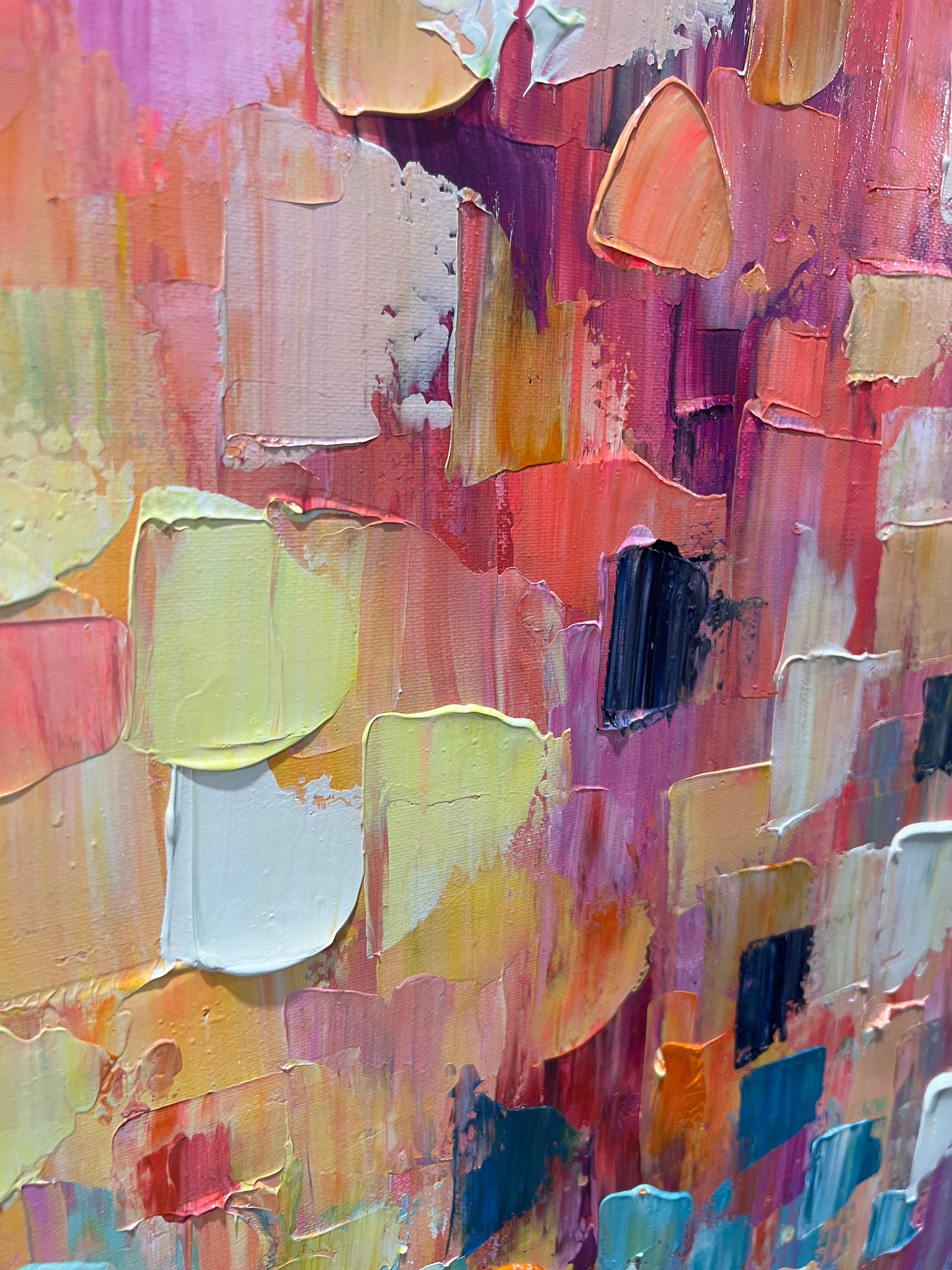 Colorful Abstract Canvas Painting for Modern Home Decor #CAP 001