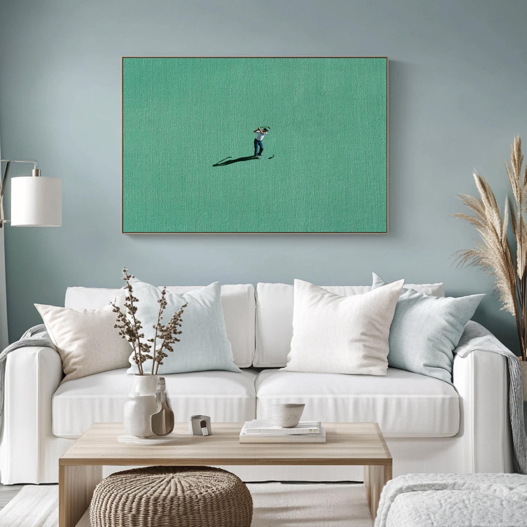 Minimalist Art of a Diver Entering Tranquil Waters #BGA 285