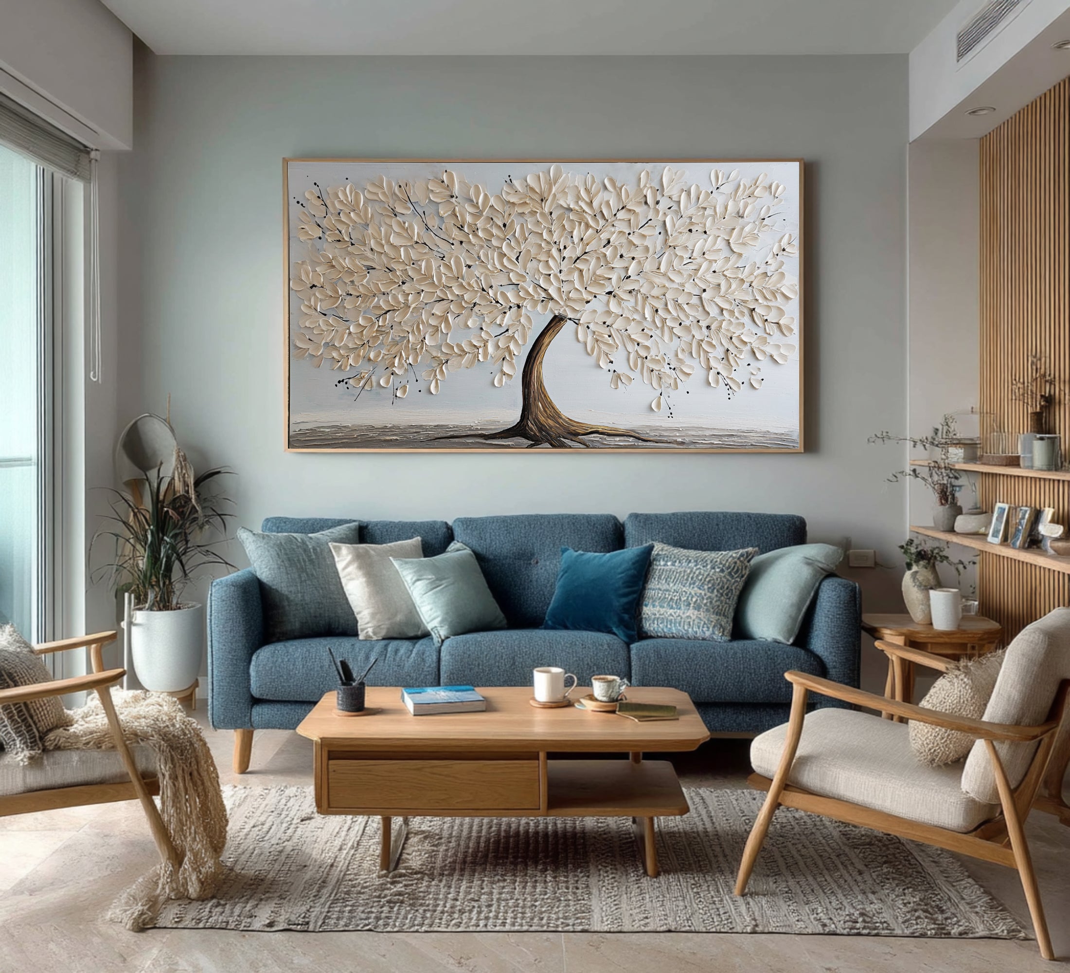 Large Abstract Tree Wall Art for Elegant Interiors #WG 061