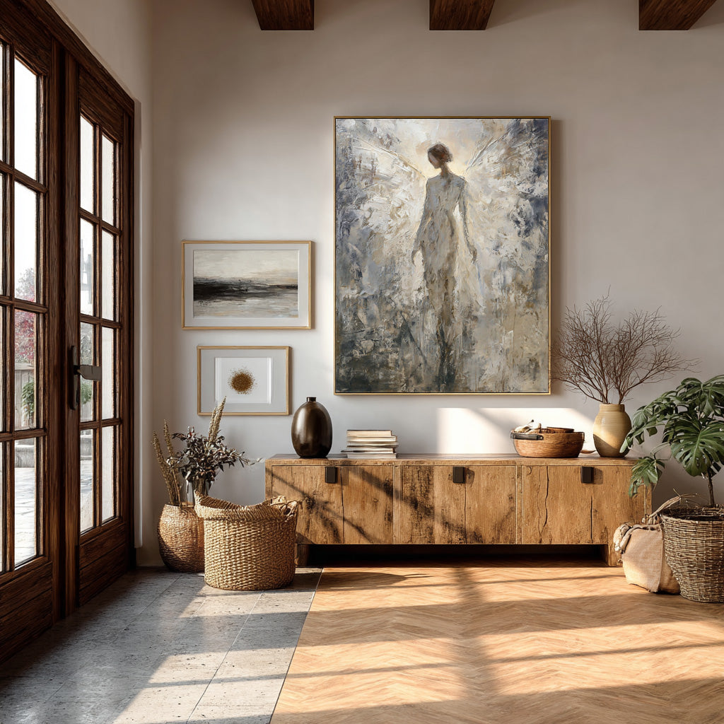 Ethereal Abstract Angel Art for Modern Homes #WG 009