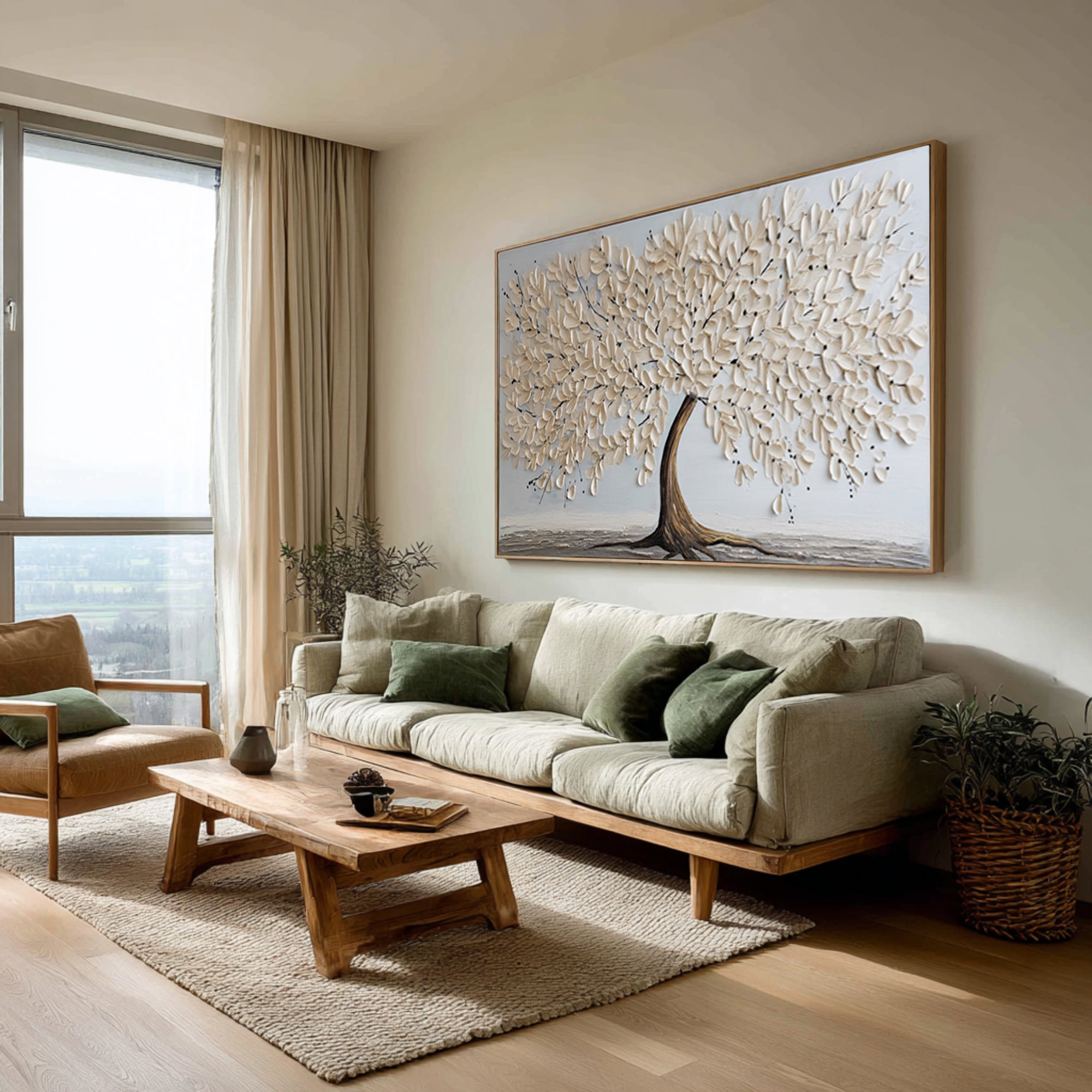 Large Abstract Tree Wall Art for Elegant Interiors #WG 061