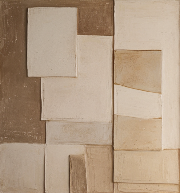 Wabi Sabi Neutral Canvas with Subtle Overlap for Modern Home #BGA 205
