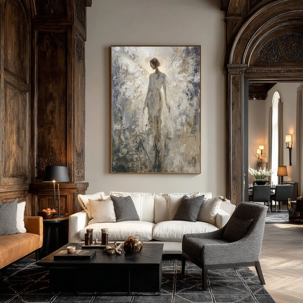 Ethereal Abstract Angel Art for Modern Homes #WG 009