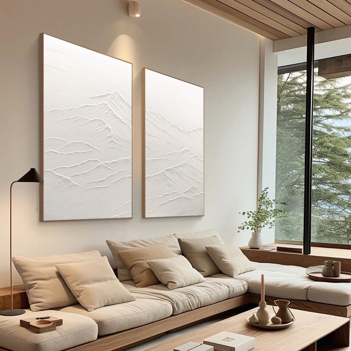 Abstract Tranquility Painting SET OF 2 #CXA 009