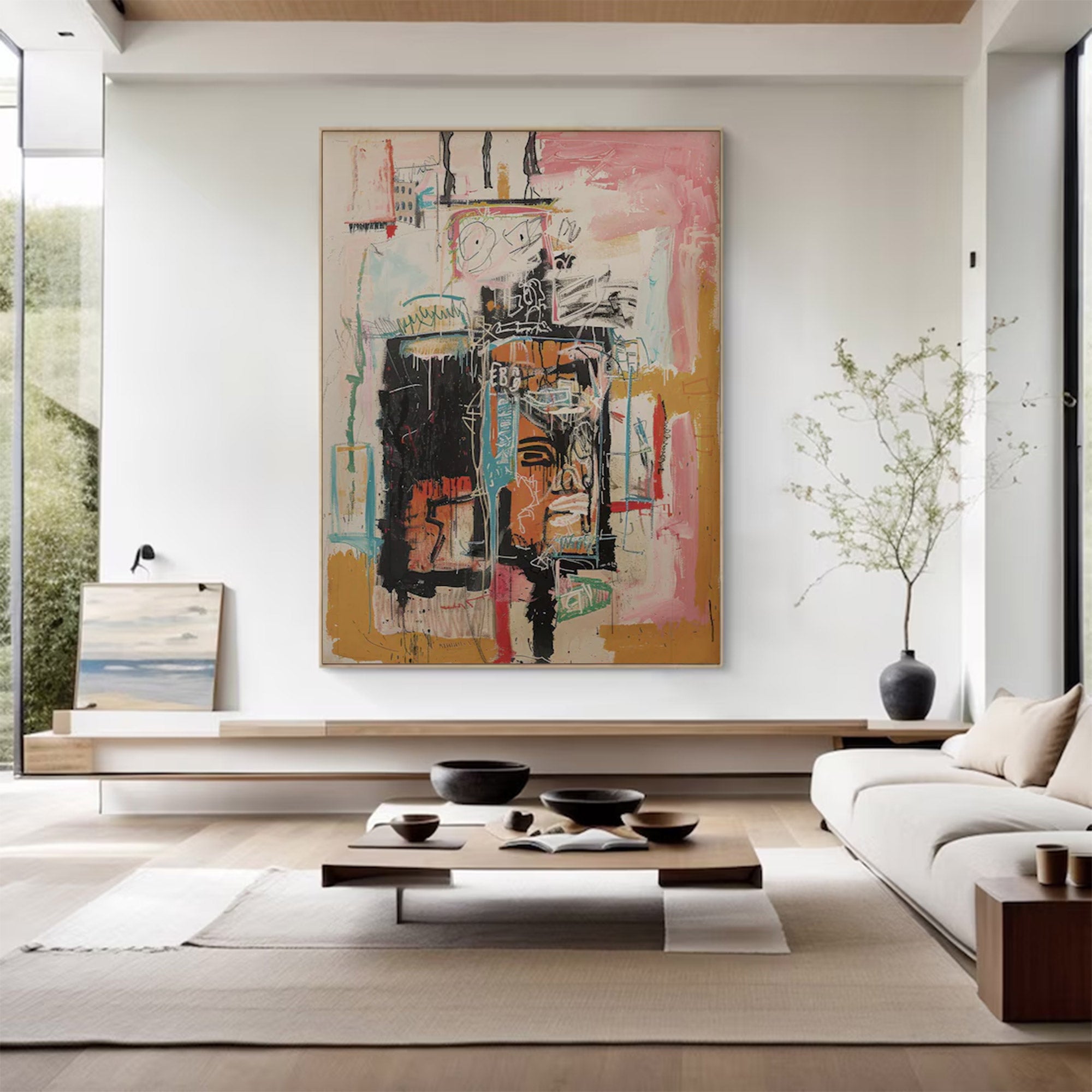Large Minimalist Abstract Textured Art | ArtvistaGallery  #WGA 001