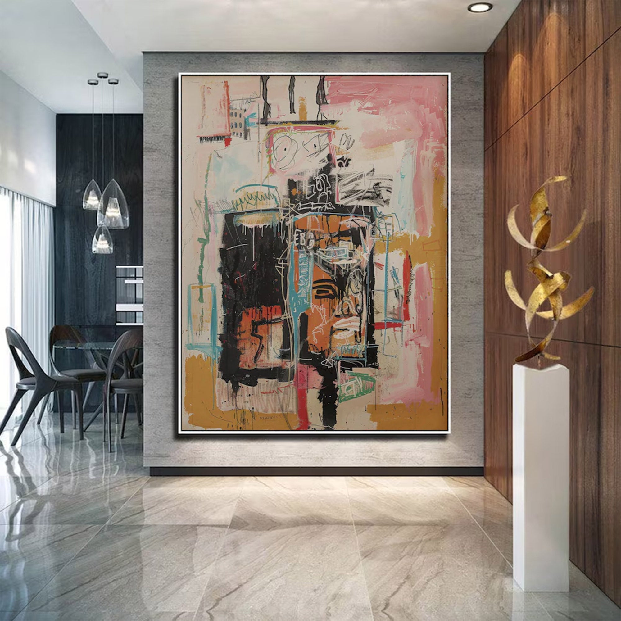 Large Minimalist Abstract Textured Art | ArtvistaGallery  #WGA 001