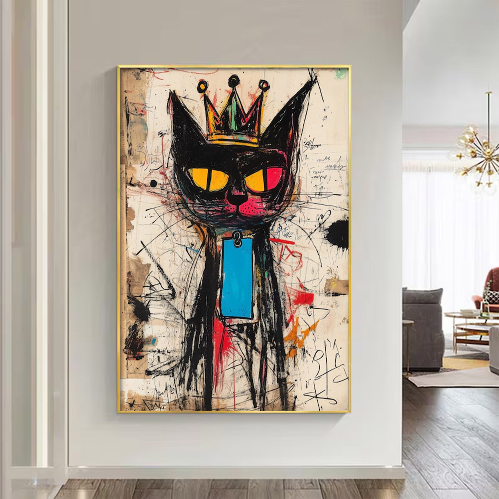 Large Abstract Soft Neutral Art | ArtvistaGallery  #WGA 010