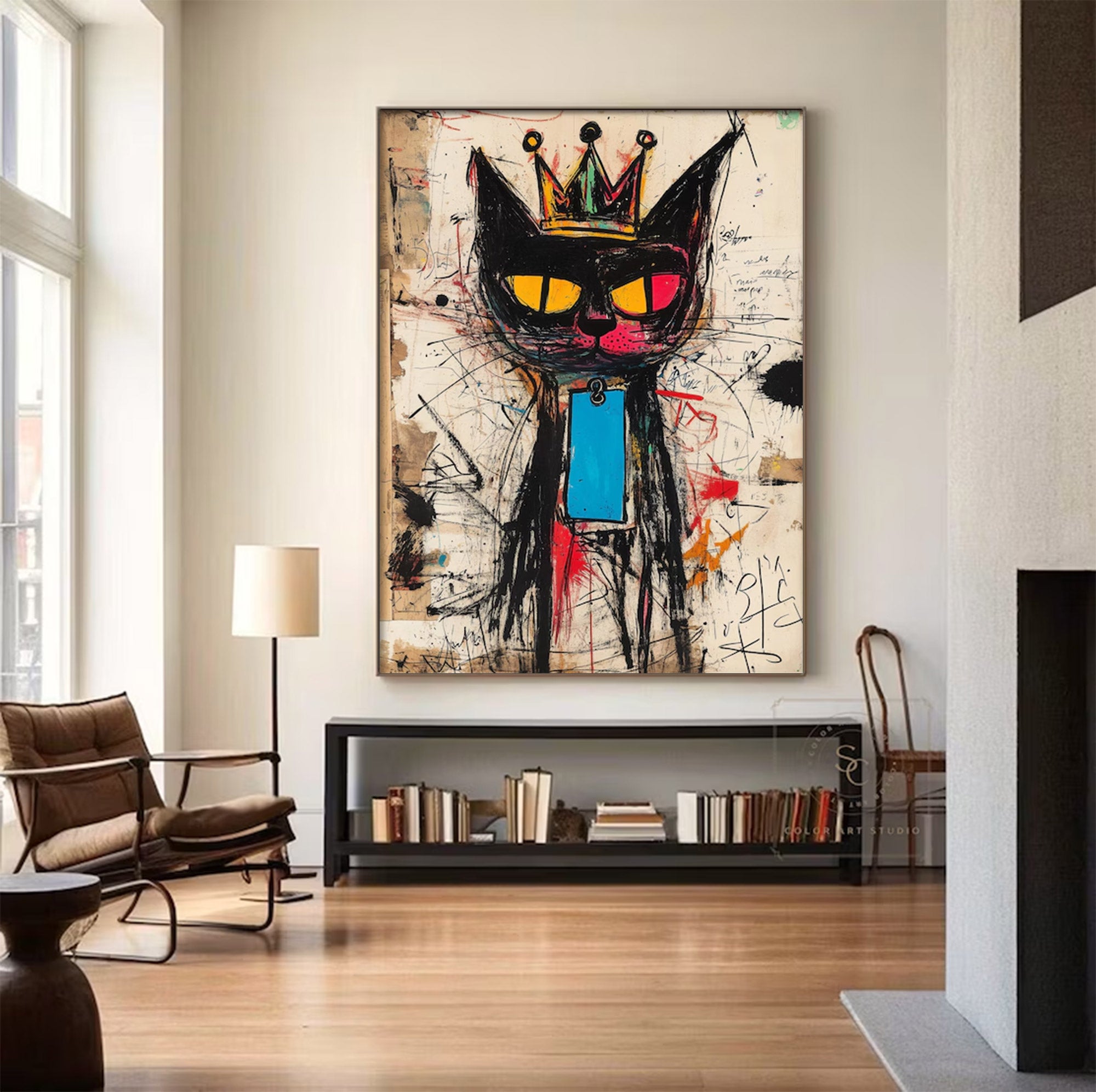 Large Abstract Soft Neutral Art | ArtvistaGallery  #WGA 010
