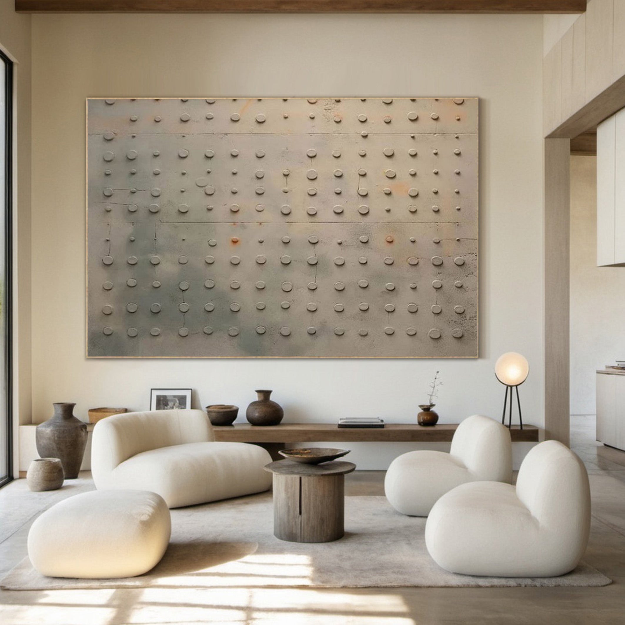 Abstract Textured Painting, Subtle Industrial Detail #BGA 150
