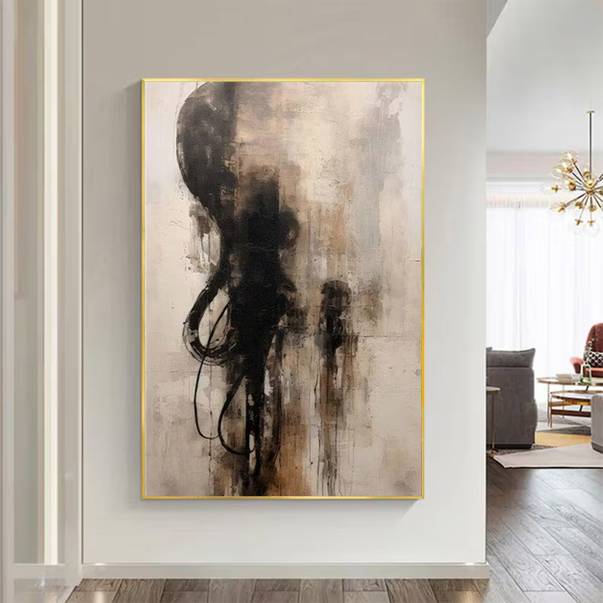 Large Modern Moody Abstract Art | ArtvistaGallery  #WGA 012
