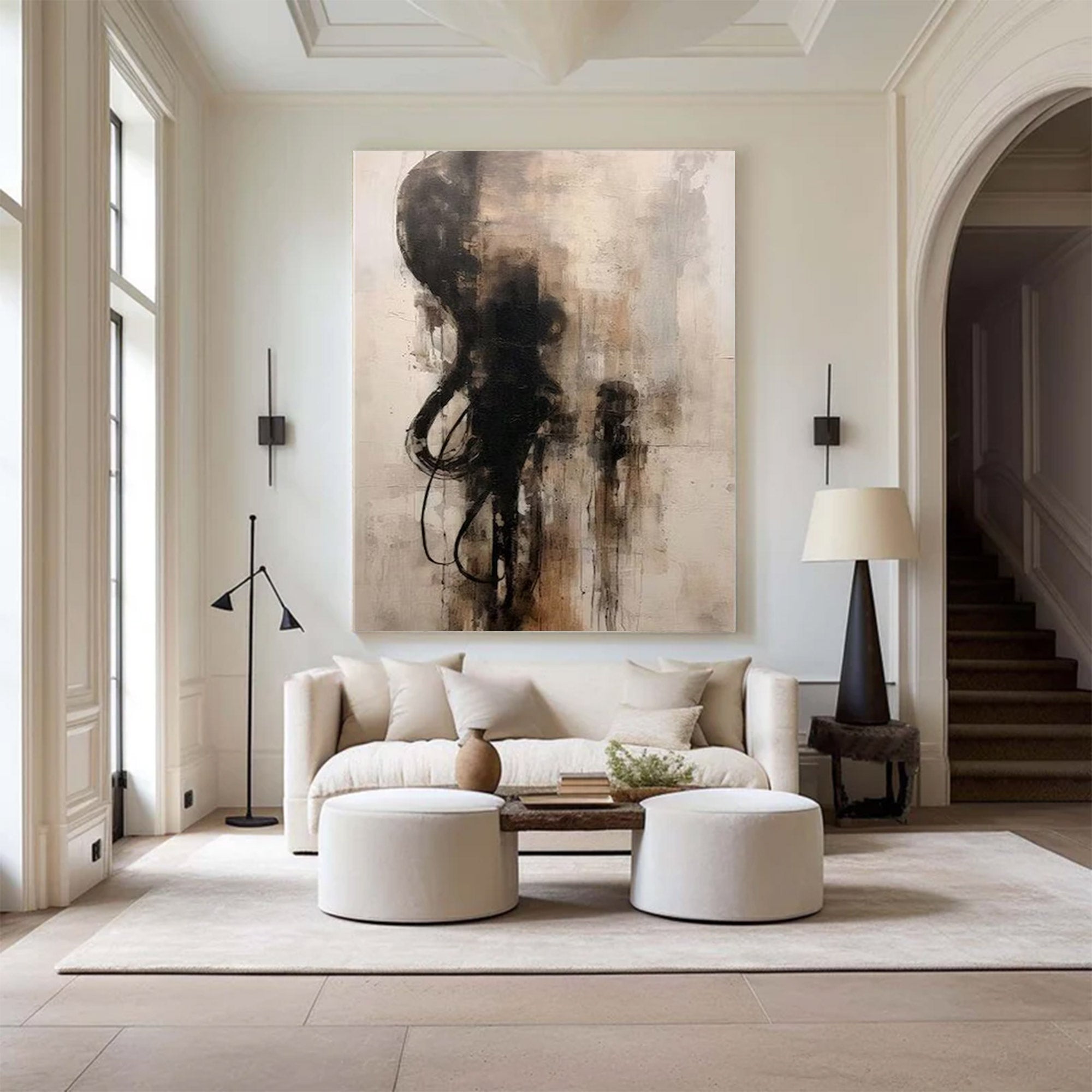 Large Modern Moody Abstract Art | ArtvistaGallery  #WGA 012