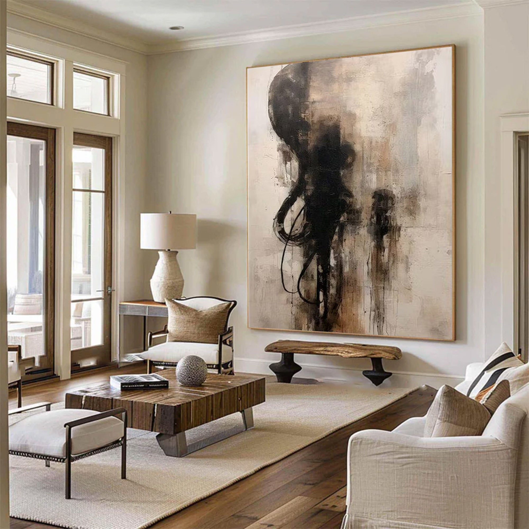 Large Modern Moody Abstract Art | ArtvistaGallery  #WGA 012