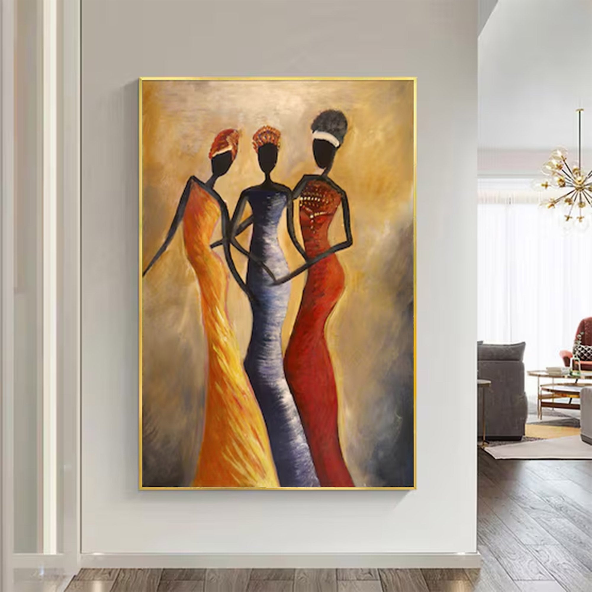 Large Modern Abstract Female Figures | ArtvistaGallery  #WGA 014