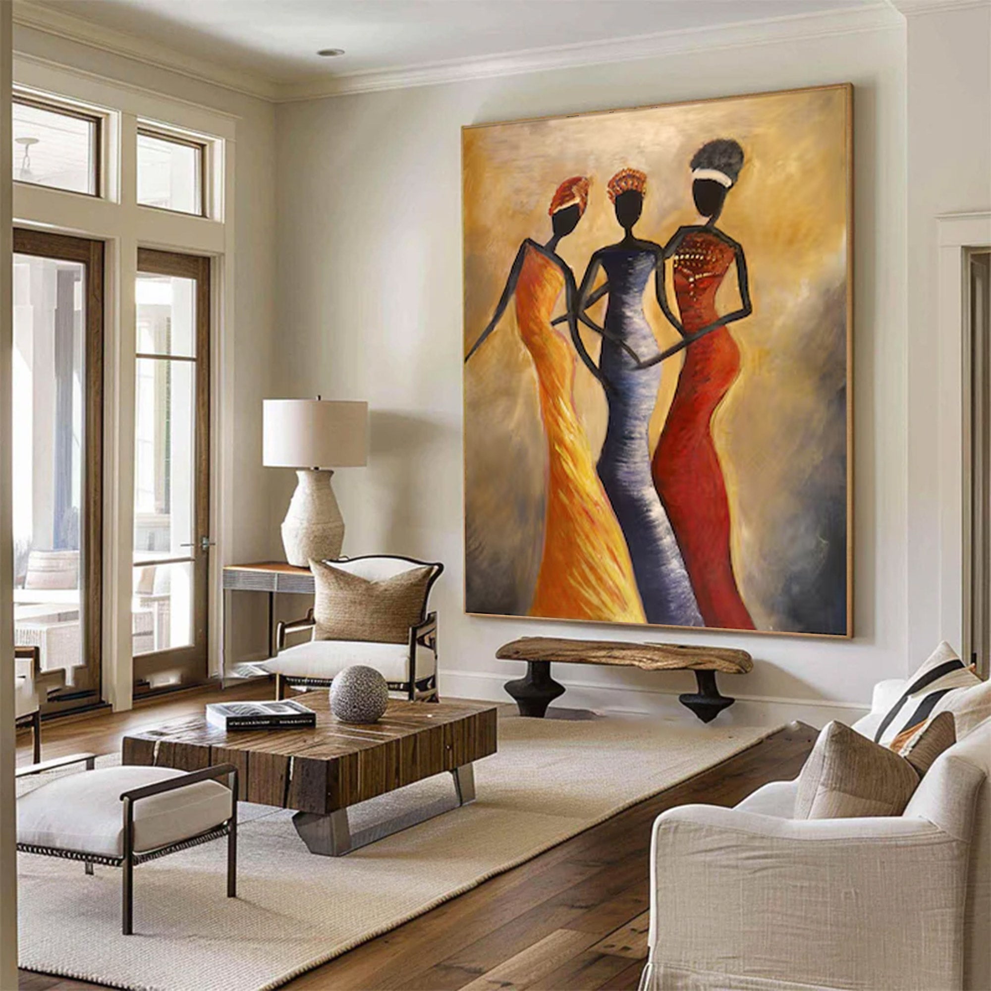 Large Modern Abstract Female Figures | ArtvistaGallery  #WGA 014