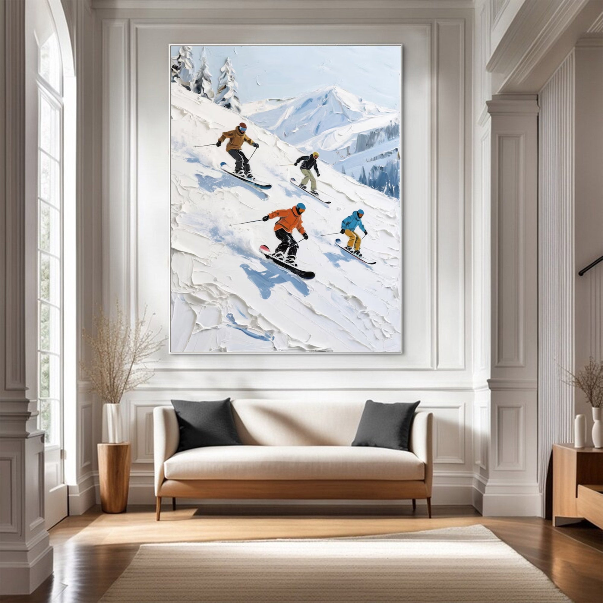 Large Modern Abstract Winter Art | ArtvistaGallery  #WGA 016