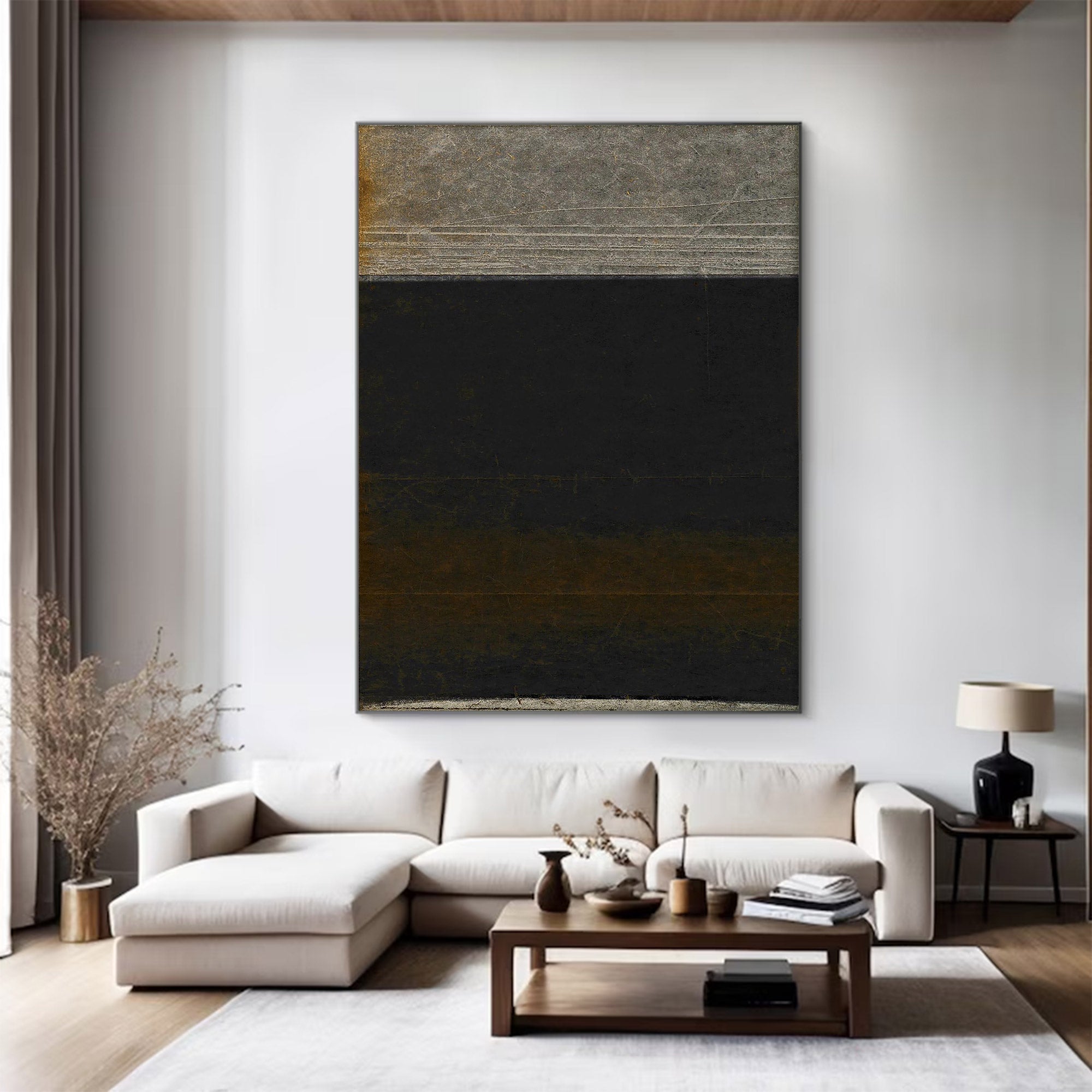 Large Abstract Distressed Wall Art | ArtvistaGallery  #WG 108