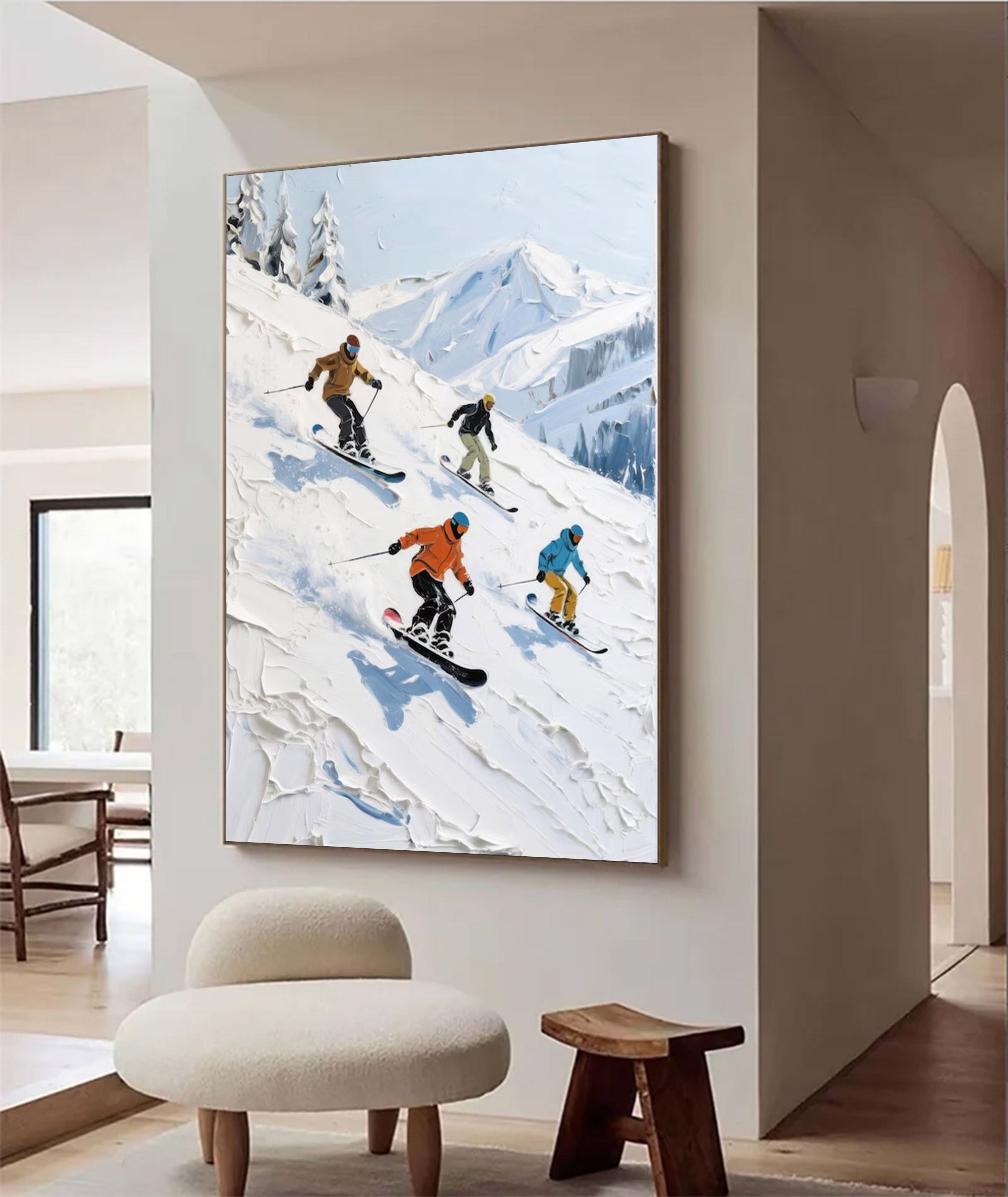 Large Modern Abstract Winter Art | ArtvistaGallery  #WGA 016