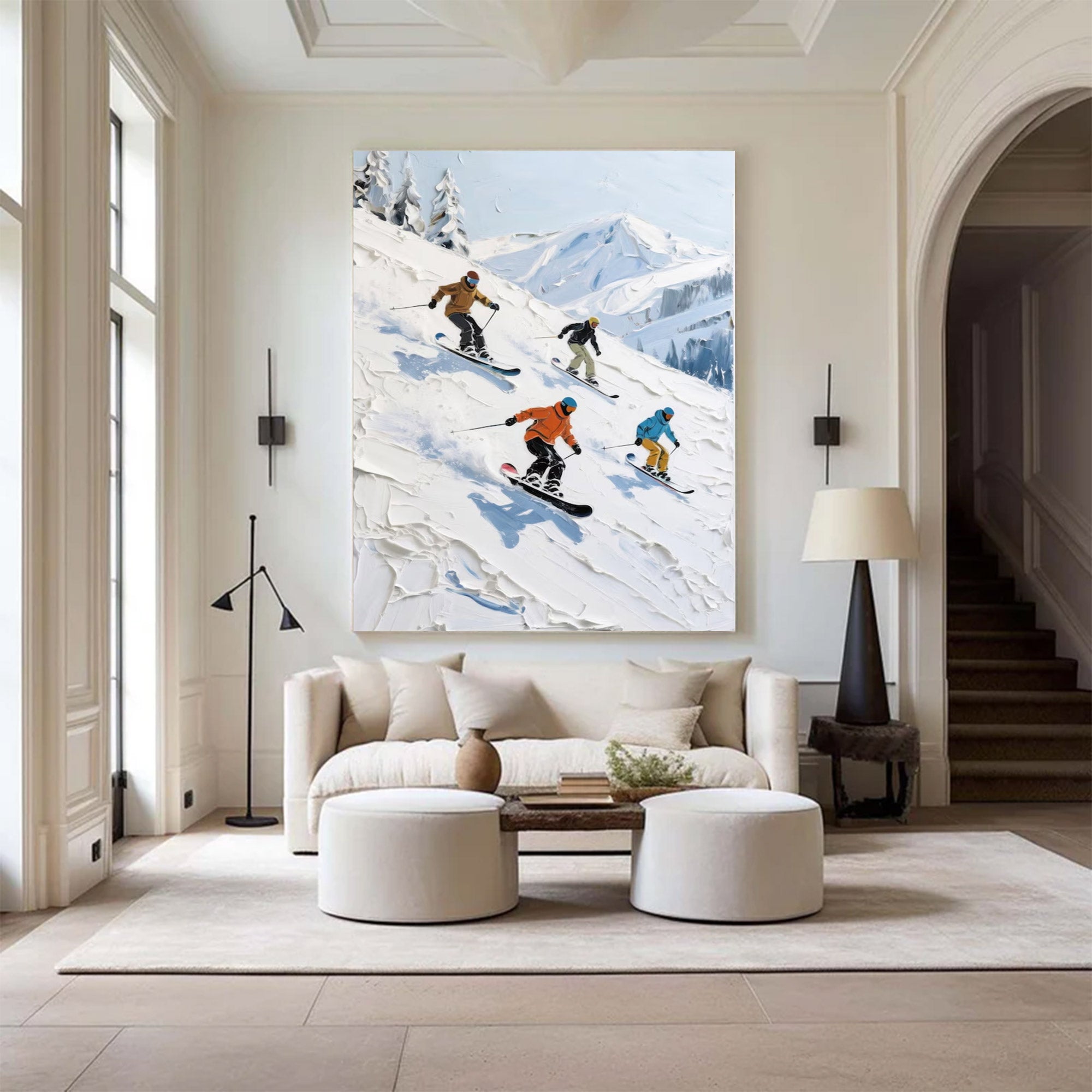 Large Modern Abstract Winter Art | ArtvistaGallery  #WGA 016
