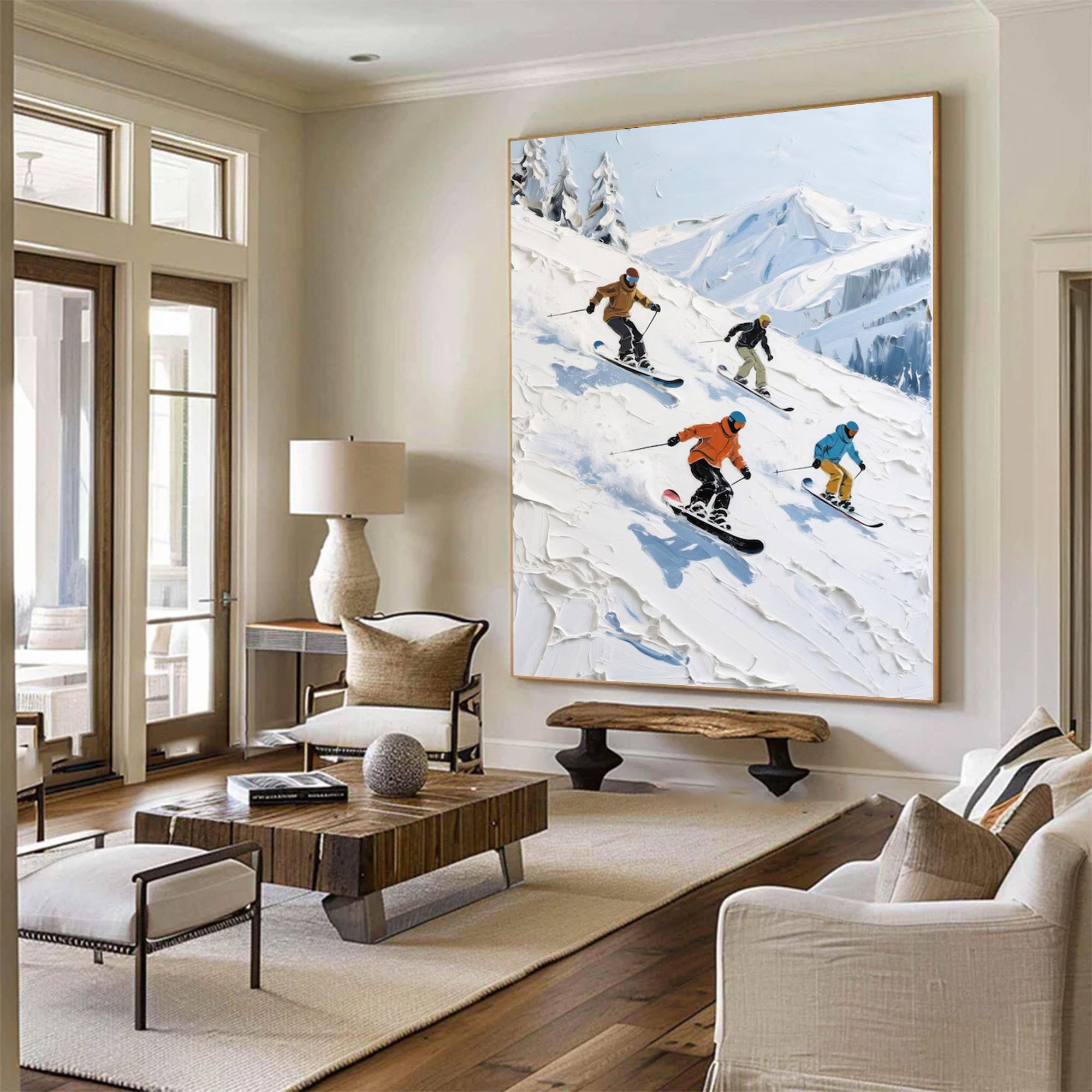 Large Modern Abstract Winter Art | ArtvistaGallery  #WGA 016