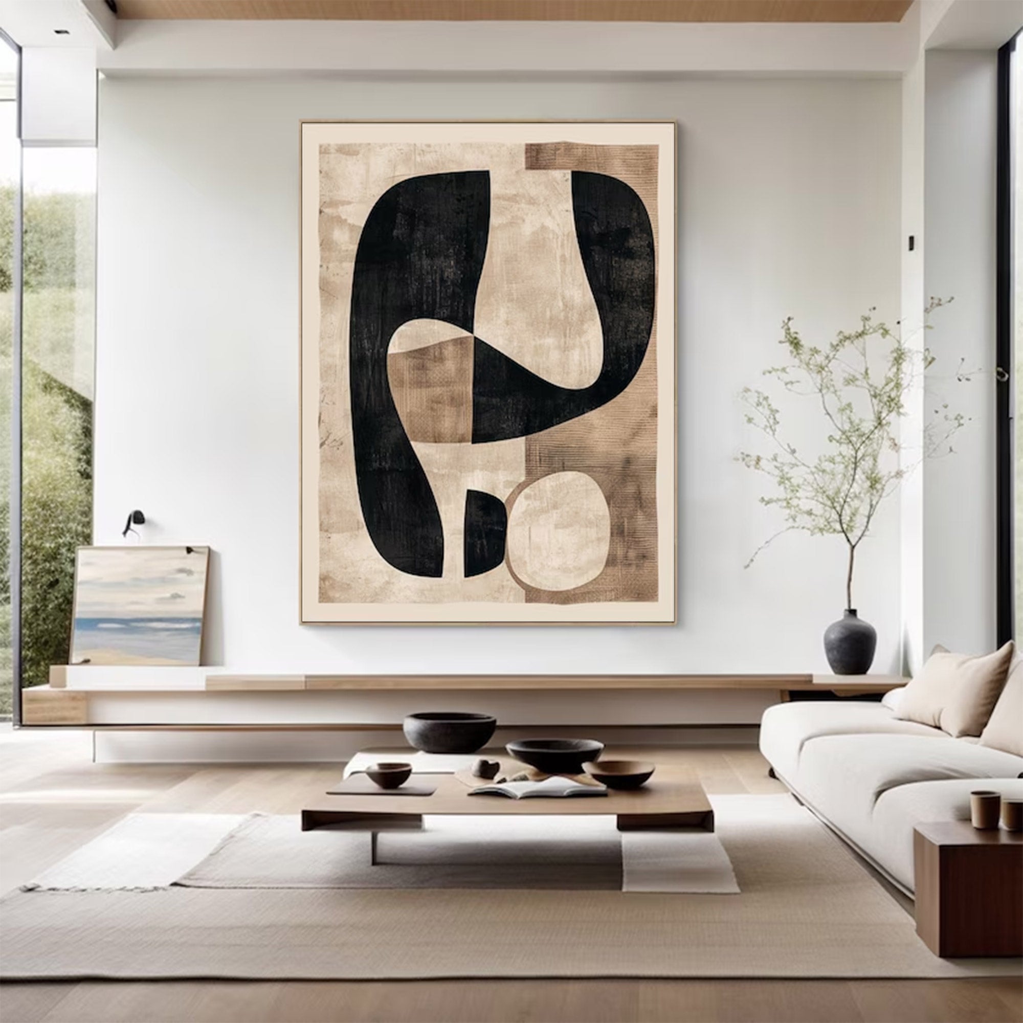 Large Modern Minimalist Abstract Art | ArtvistaGallery  #WGA 017