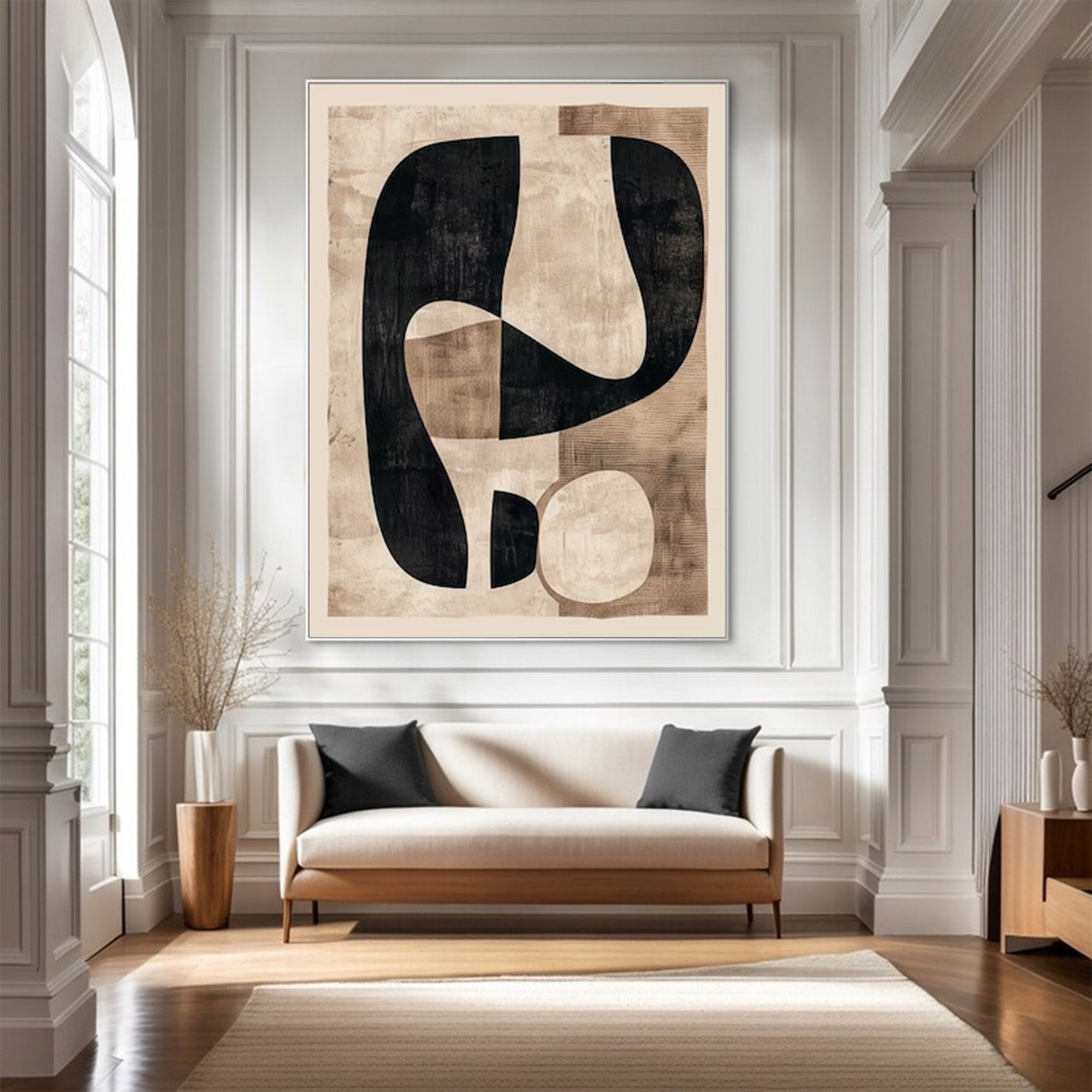 Large Modern Minimalist Abstract Art | ArtvistaGallery  #WGA 017
