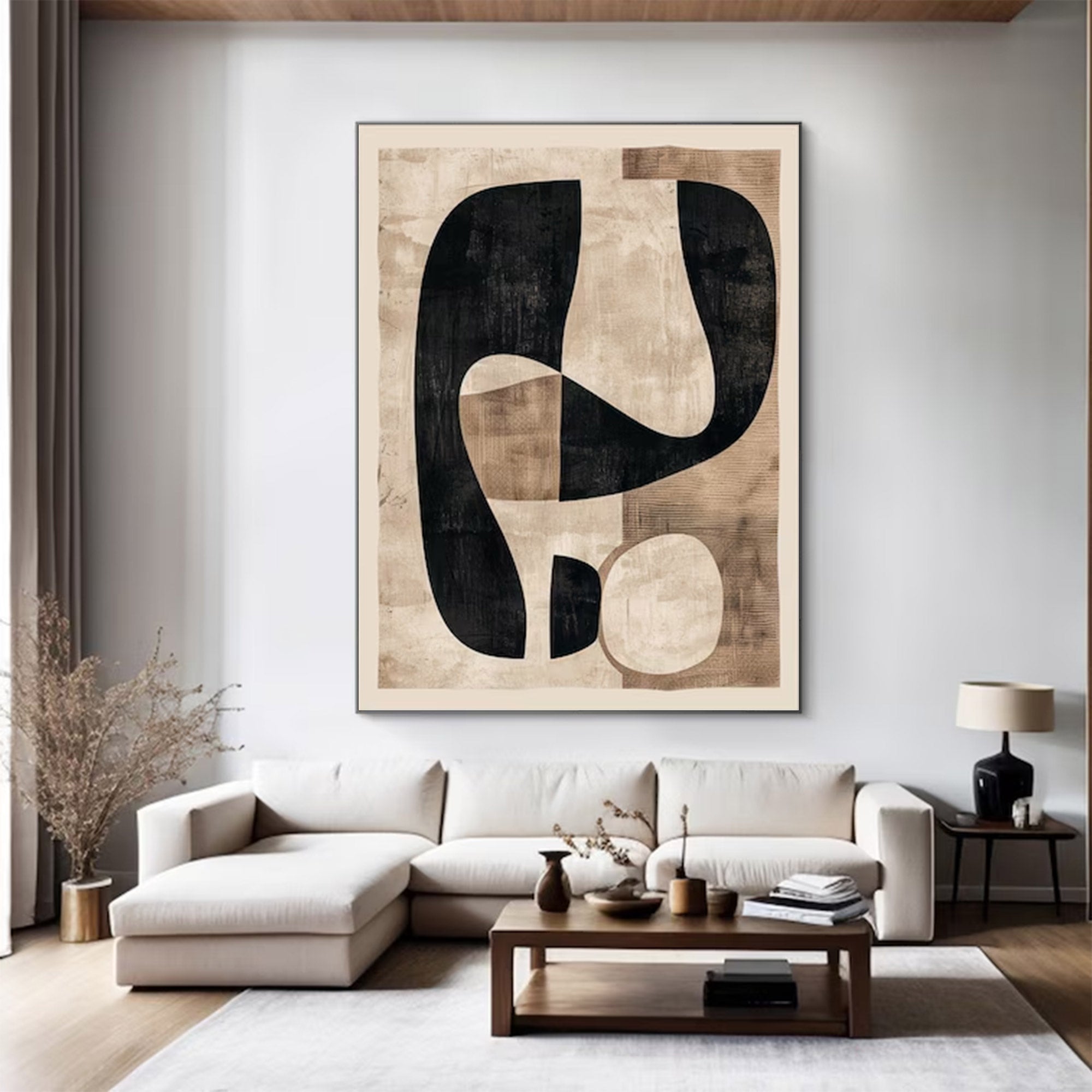 Large Modern Minimalist Abstract Art | ArtvistaGallery  #WGA 017