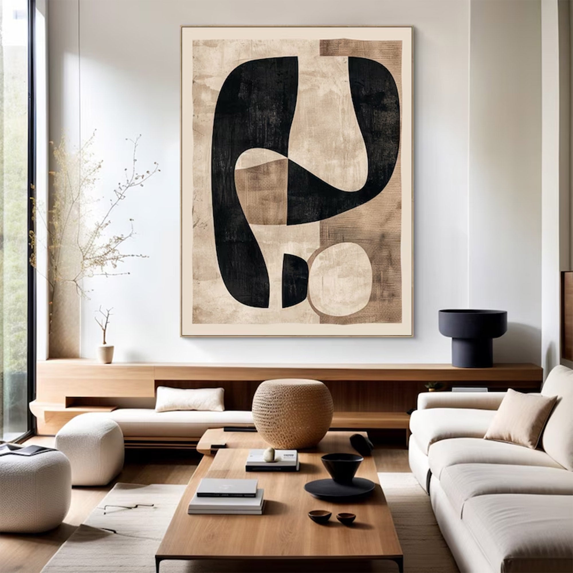 Large Modern Minimalist Abstract Art | ArtvistaGallery  #WGA 017