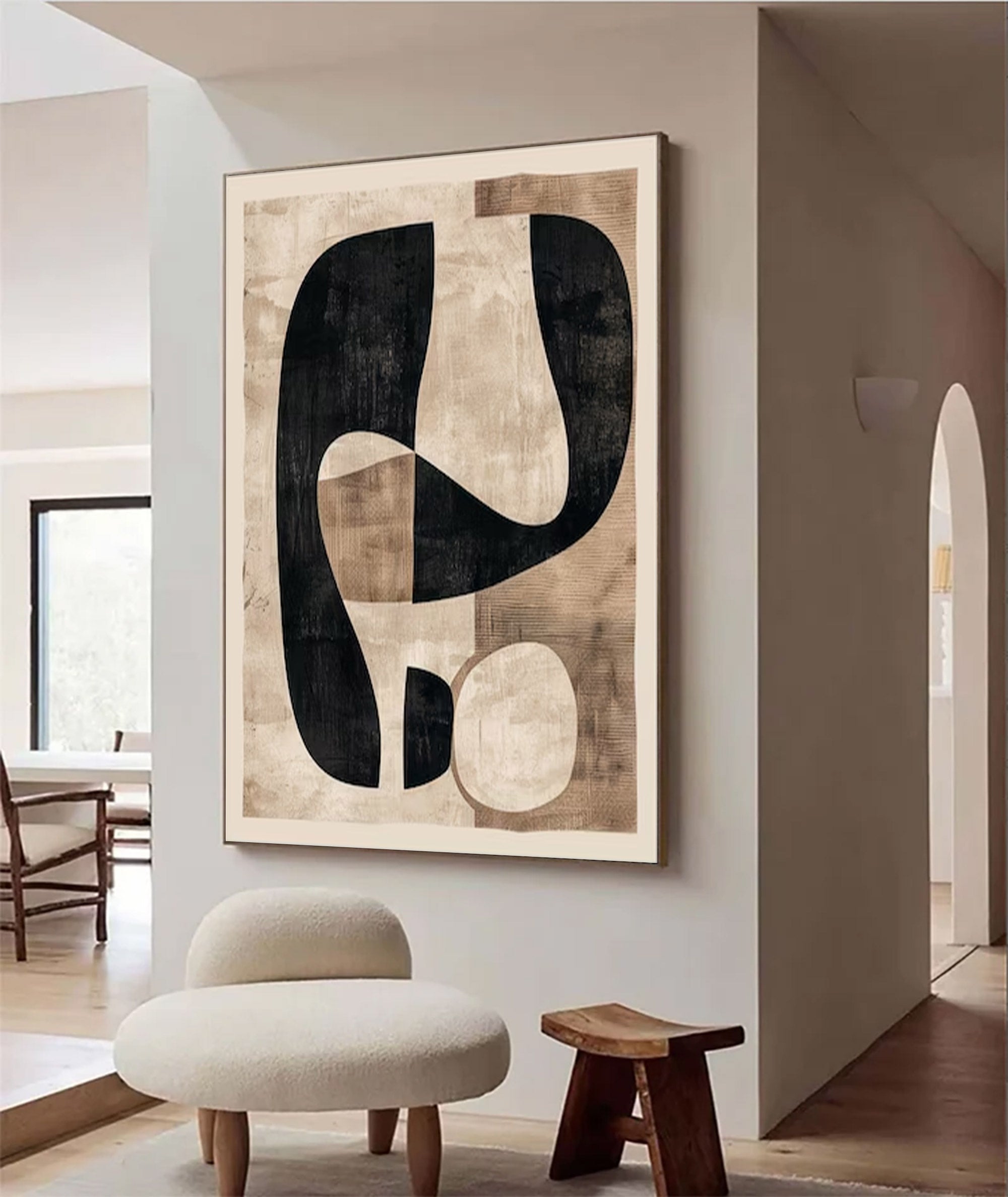 Large Modern Minimalist Abstract Art | ArtvistaGallery  #WGA 017