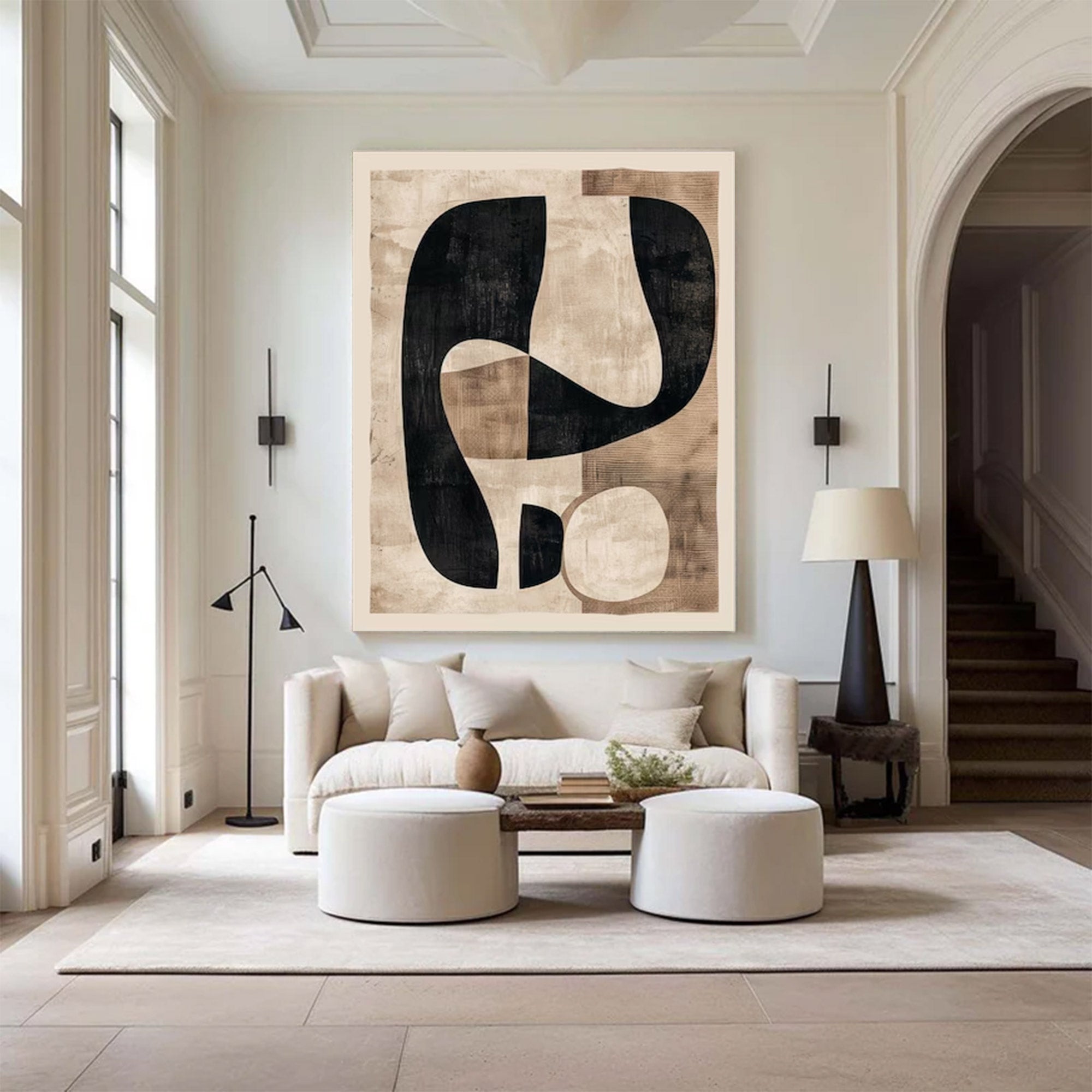 Large Modern Minimalist Abstract Art | ArtvistaGallery  #WGA 017